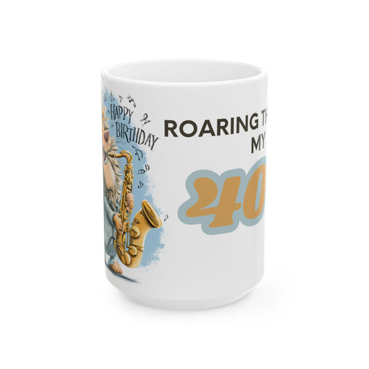 Customizable Happy Birthday Lion Mug