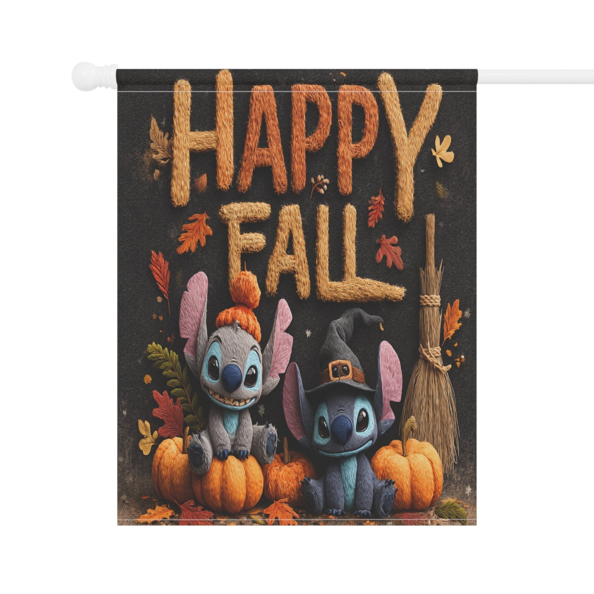 Autumn Garden Banner, Fall Decor, Happy Fall Flag, Outdoor Home Decoration, Halloween Yard Sign, Seasonal Garden Flag Printify