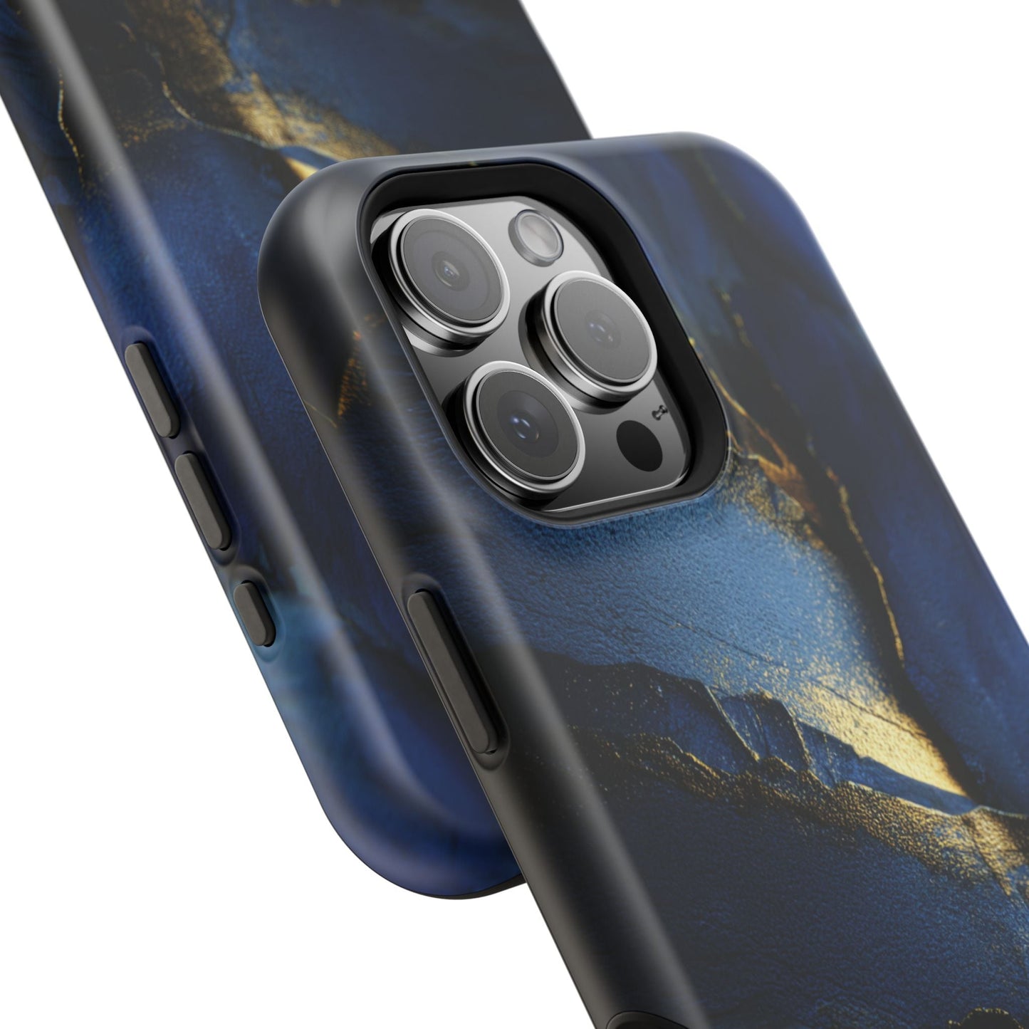 Phone Case - Blue and Gold 8k HD Design - Magnetic Tough Cases Printify