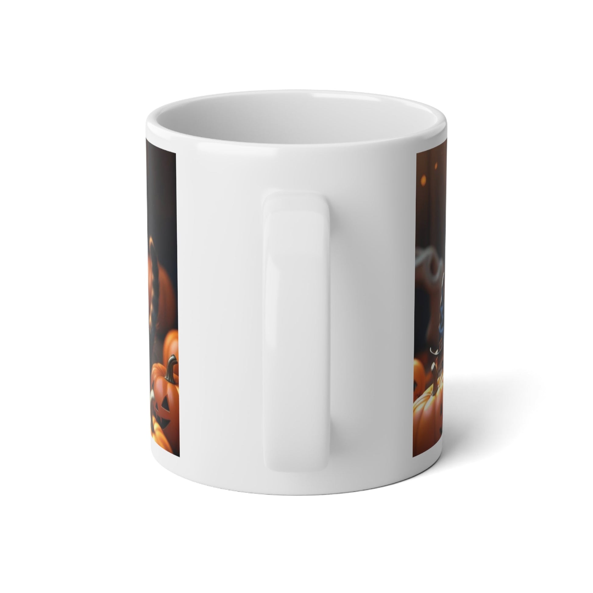 Halloween Cat Jumbo Mug, 20oz - Cute Kittens, Pumpkin Decor, Fall Coffee Cup, Spooky Gifts for Cat Lovers, Fall Home Decor, Holiday Mug Printify