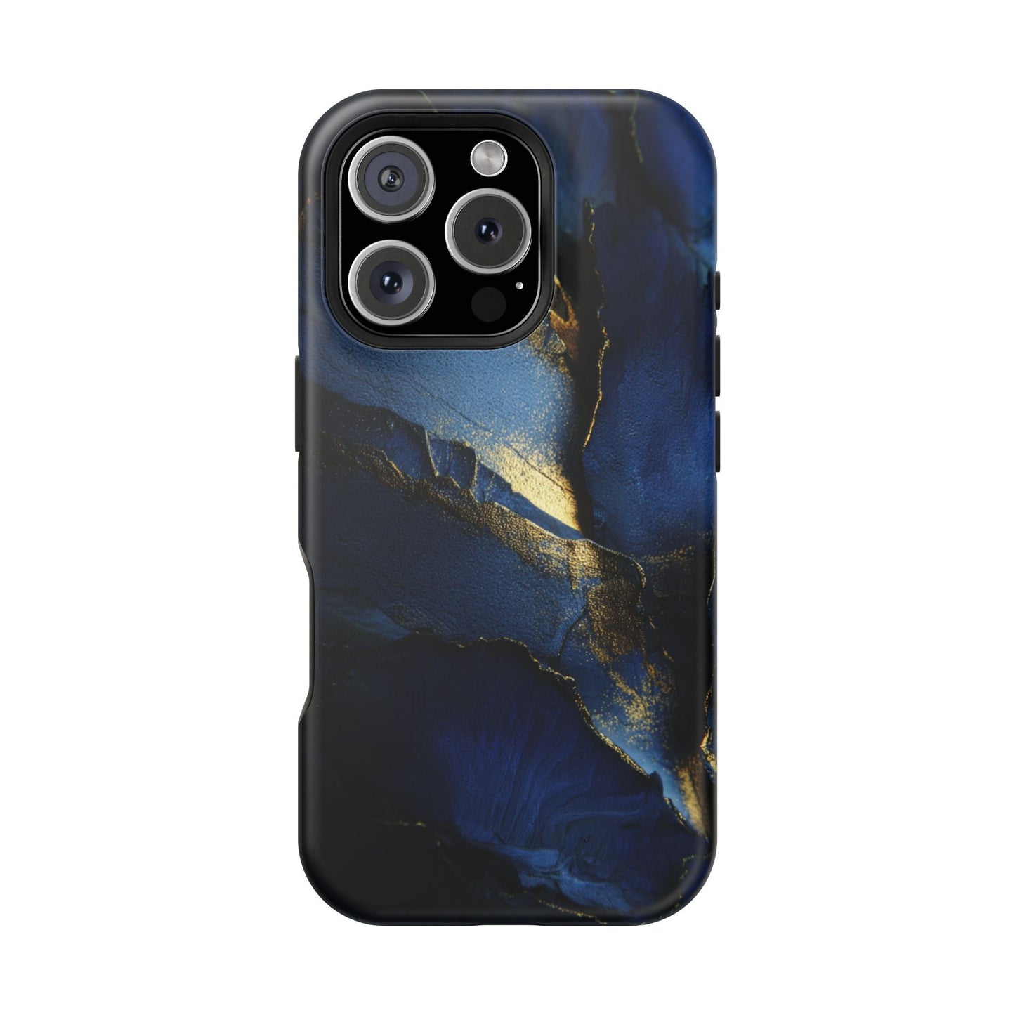 Phone Case - Blue and Gold 8k HD Design - Magnetic Tough Cases Printify