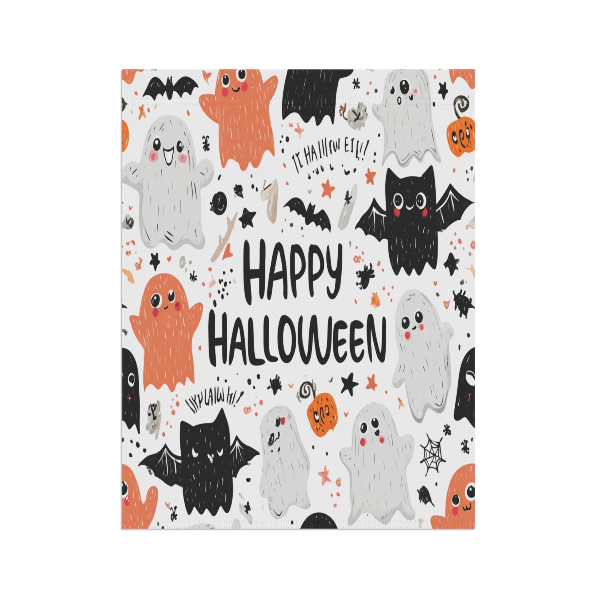 Halloween Garden Banner, Spooky Outdoor Decor, Fall Decorations, Seasonal Yard Sign, Trick or Treat Flag Printify