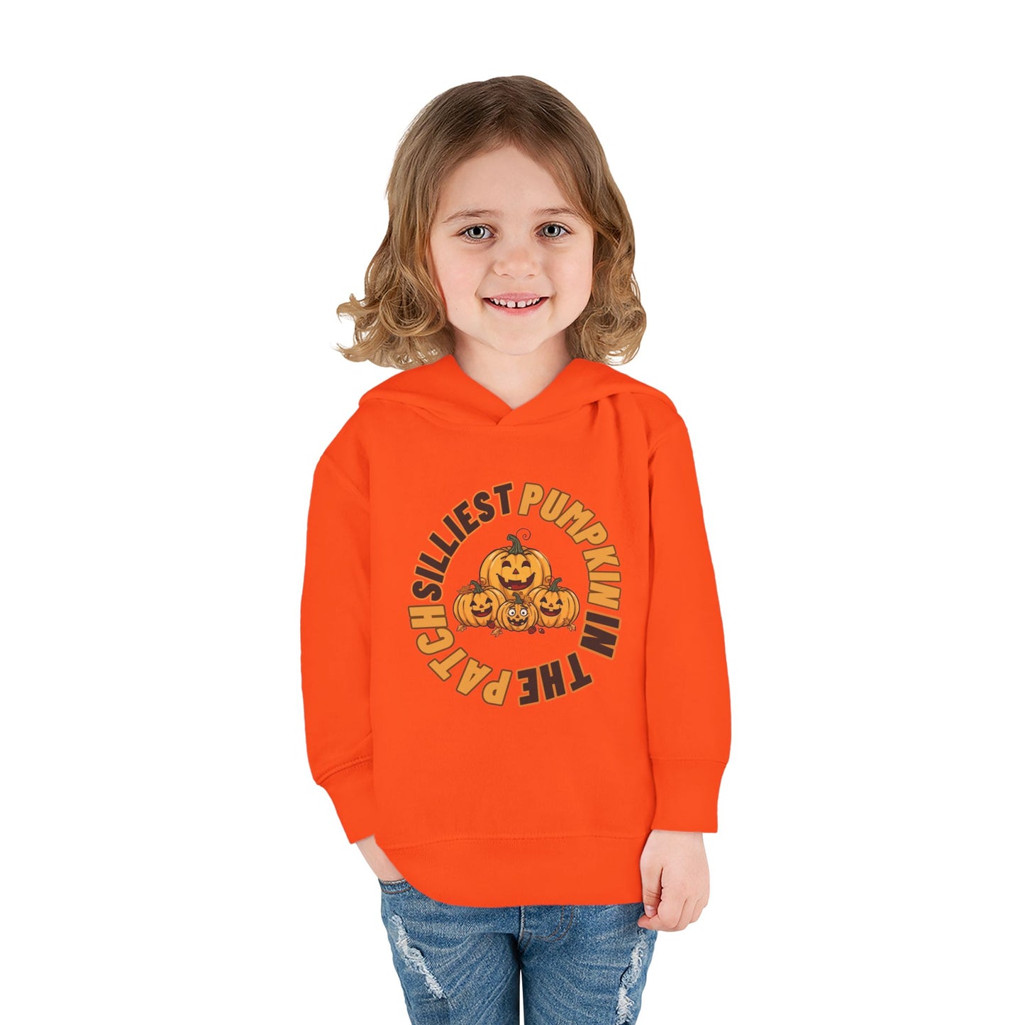 Silliest Pumpkin in the Patch Toddler Hoodie | Funny Fall Halloween Pullover Sweatshirt
