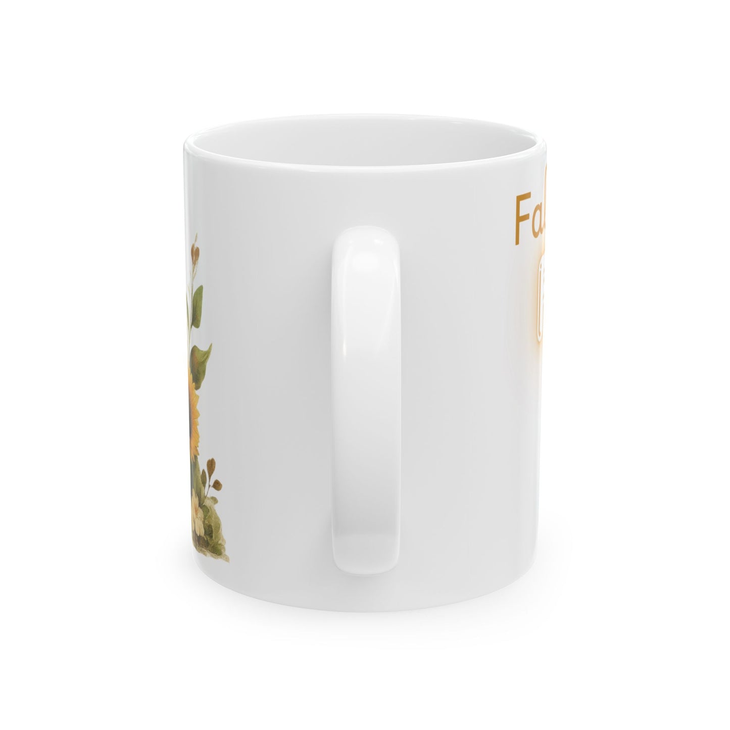 Falling for Fall Mug Cozy Autumn Witch Pumpkins and Sunflowers Coffee Cup