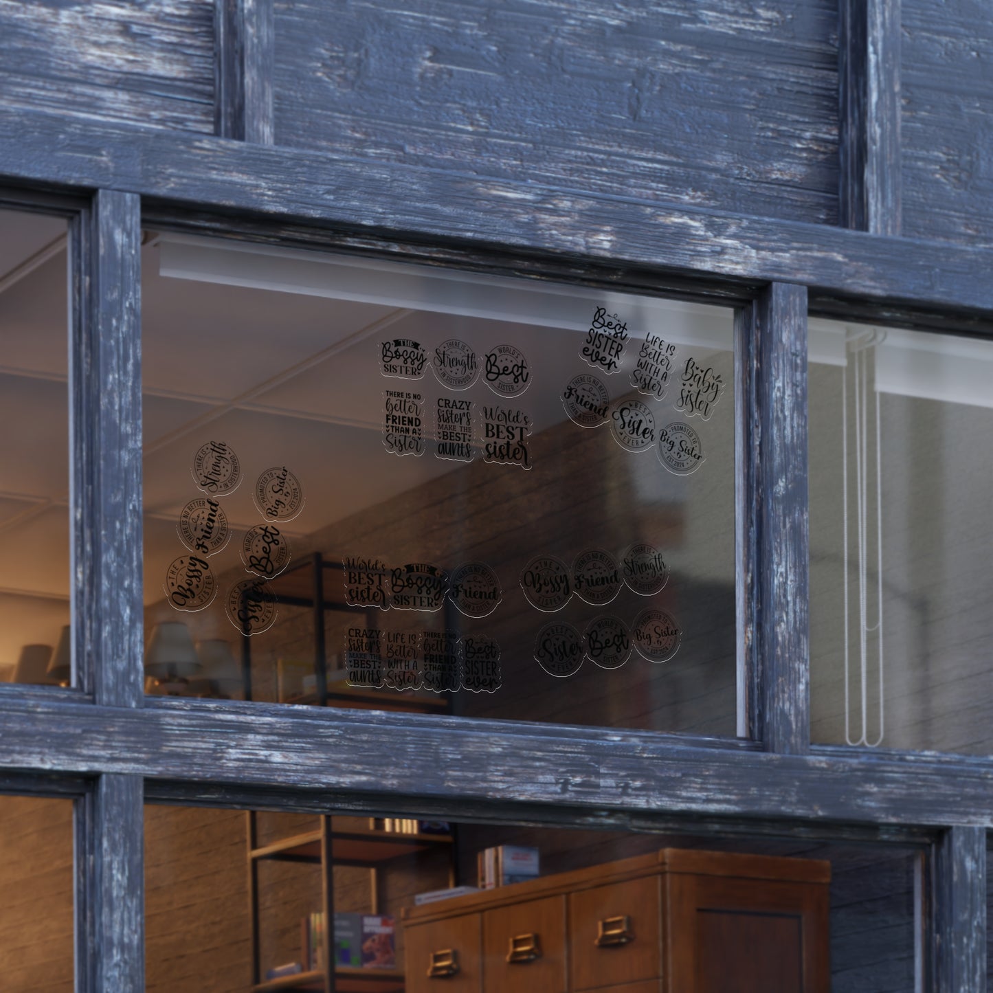 Sisterhood Sticker Bundle | 5 Sheets (125 Stickers) | White, Transparent or Holographic | Big Sister, Little Sis, Best Sister Gift