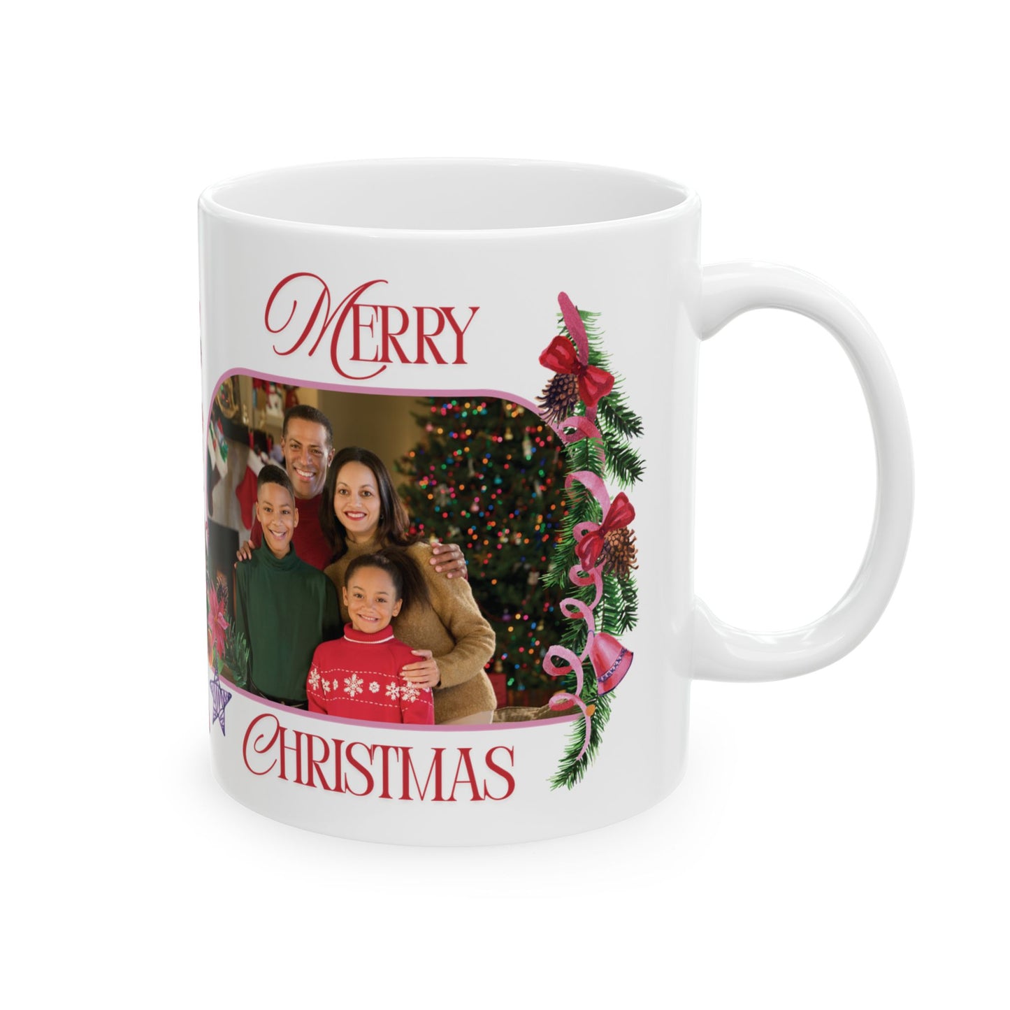 Personalized Photo Christmas Mug (11oz, 15oz)