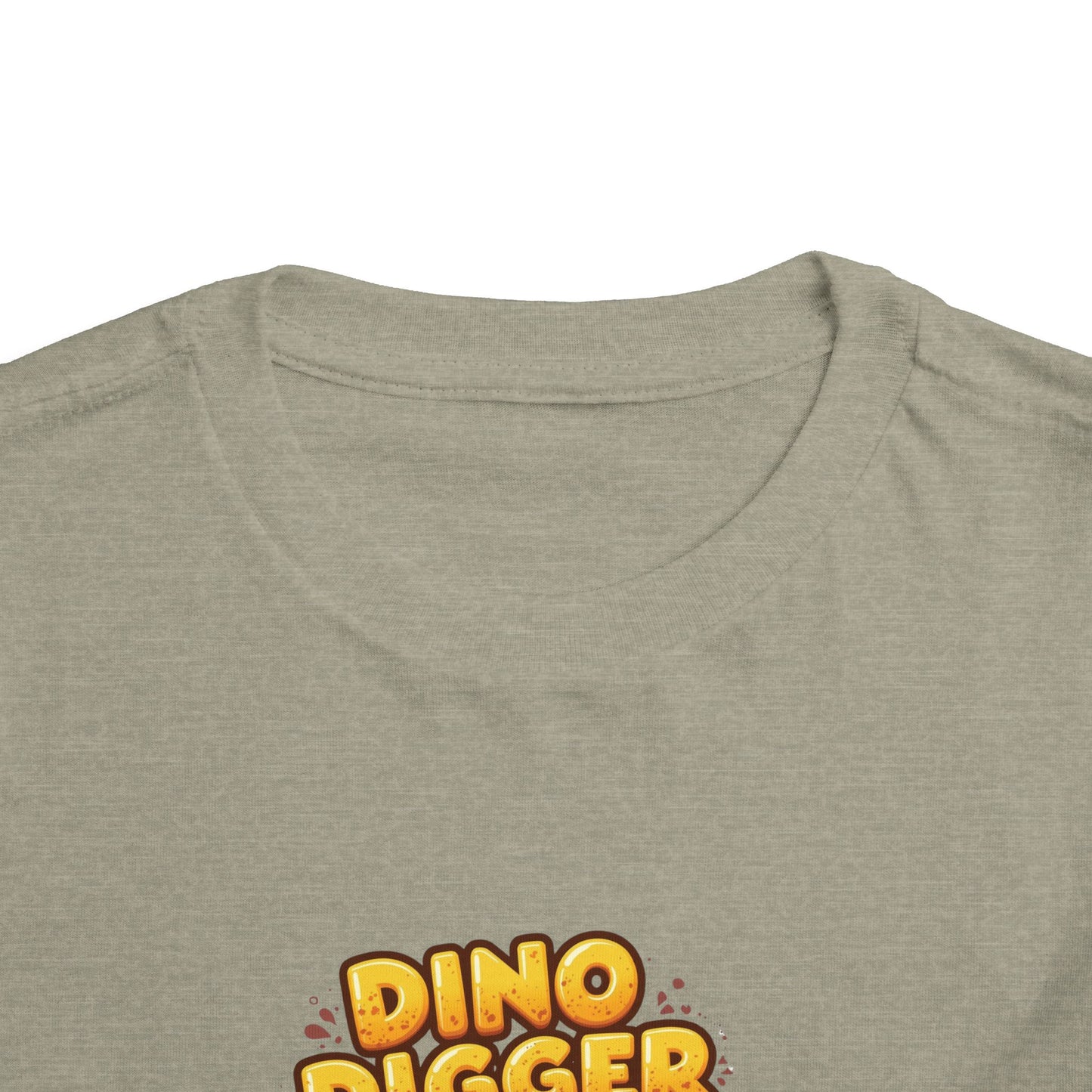 Dino Digger Toddler Tee - Fun Dino Excavator T-Shirt, Kids Gift, Birthday Outfit, Playwear, Cute Dinosaur Apparel