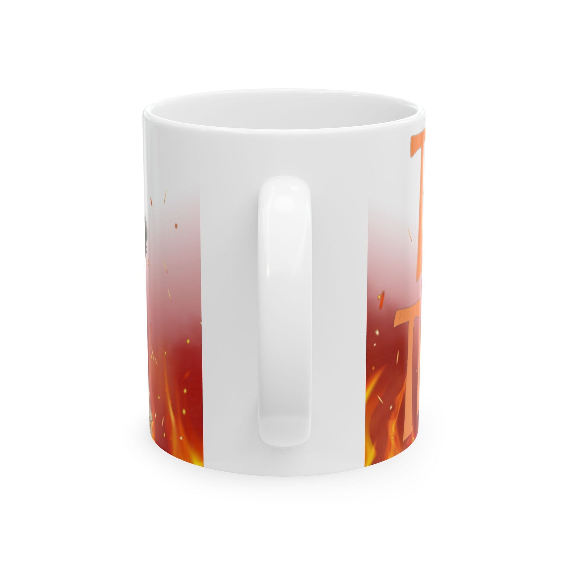 Halloween Themed Ceramic Mug - Trick or Treat Design, Cozy Gift, Spooky Decor, Fall Sipware, Festive Coffee Cup Printify