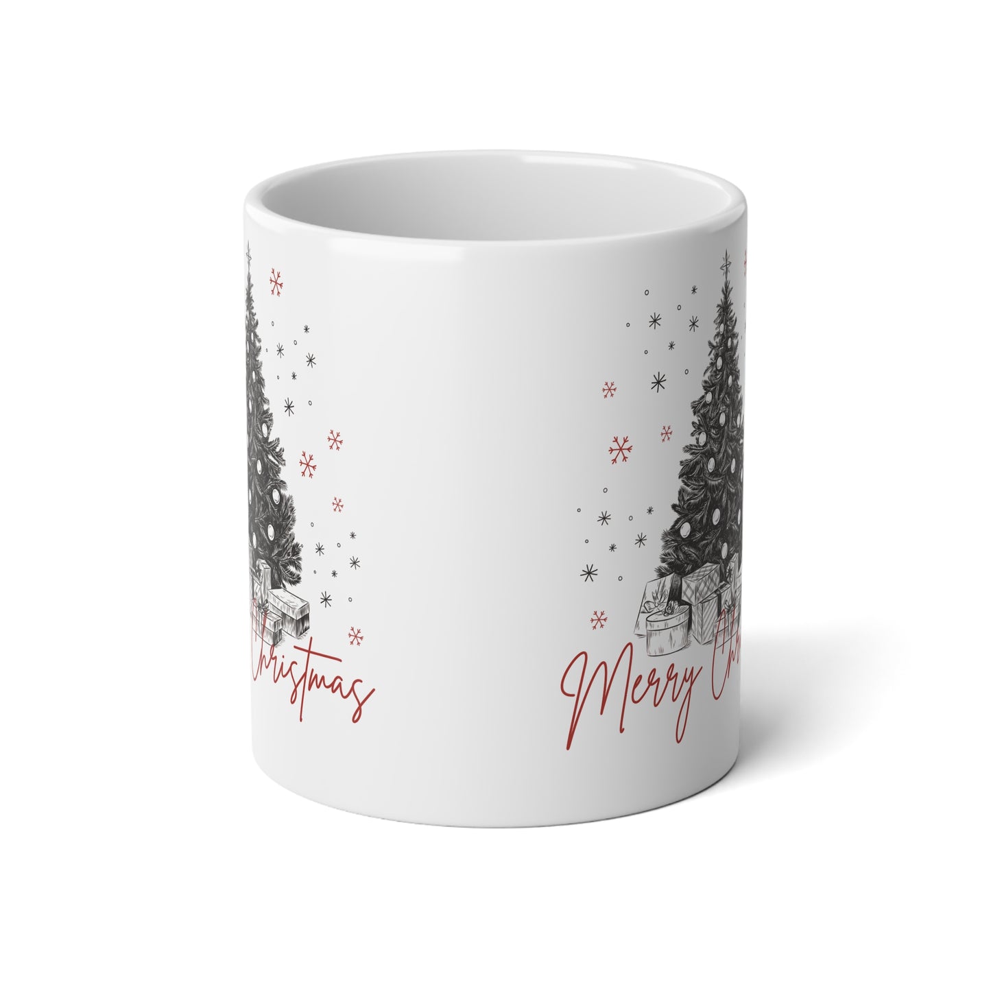 Cozy Christmas Jumbo Mug - 20oz, Holiday Gift, Winter Decor, Merry Christmas, Hot Cocoa Lover's Gift, Seasonal Drinkware