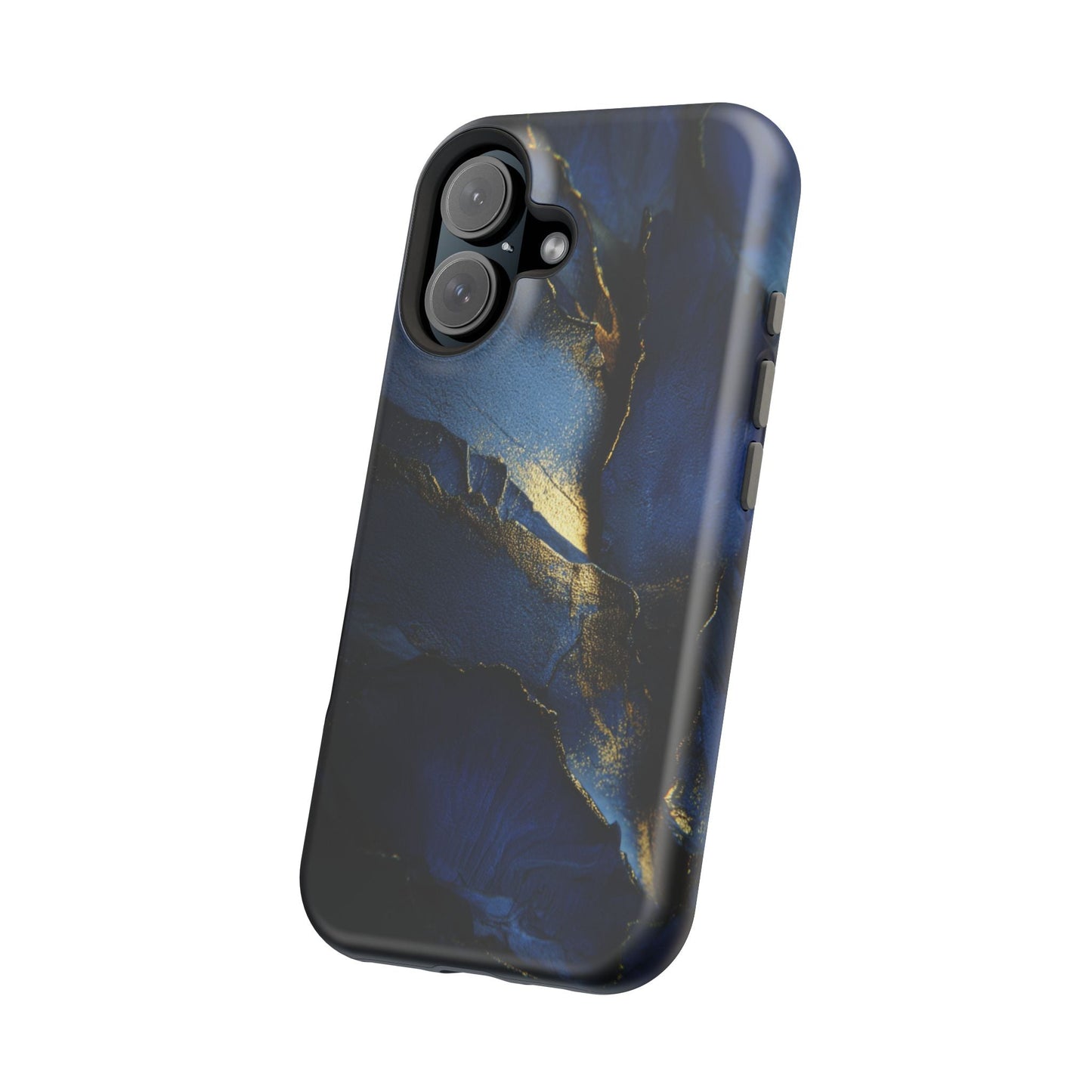 Phone Case - Blue and Gold 8k HD Design - Magnetic Tough Cases Printify