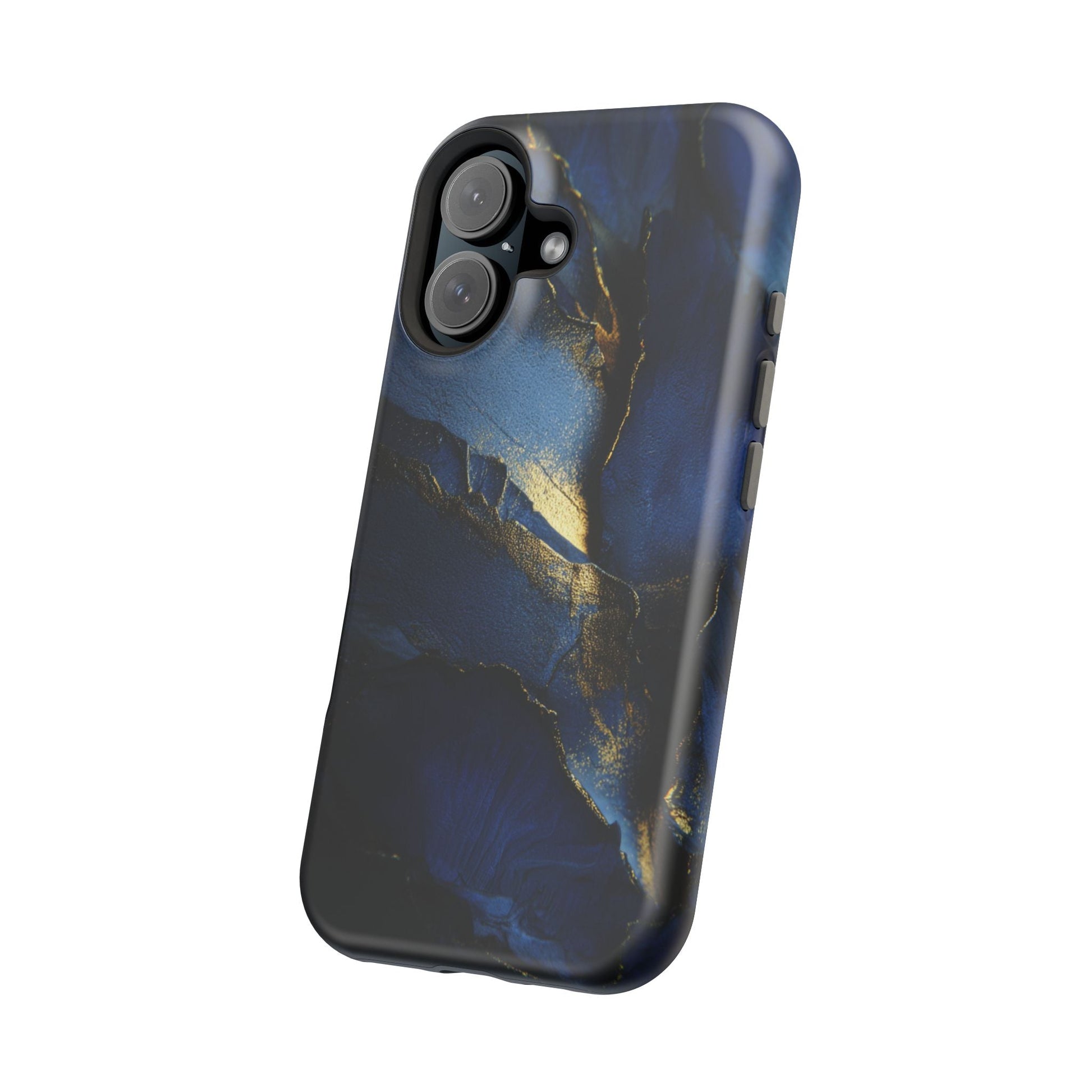 Phone Case - Blue and Gold 8k HD Design - Magnetic Tough Cases Printify