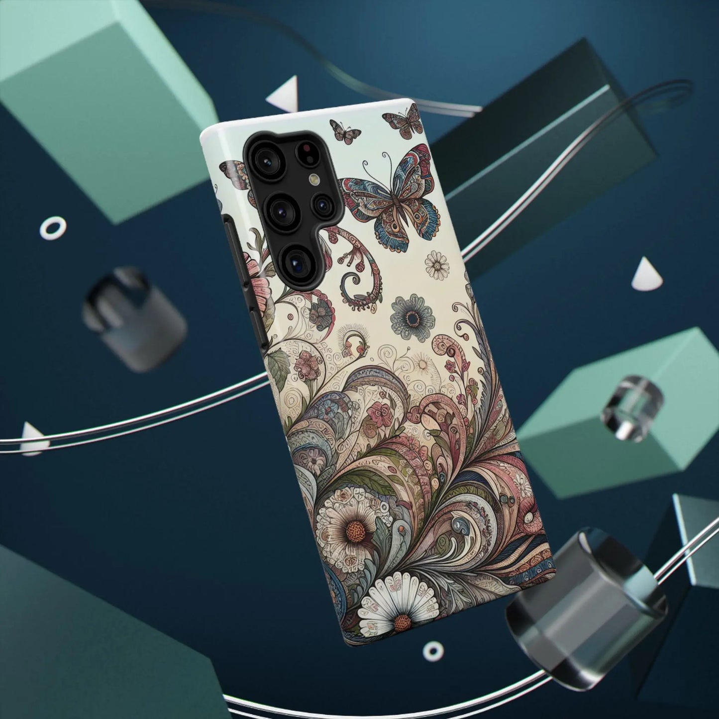 Phone Cases Whimsical Butterflies and Sunflowers Design Printify