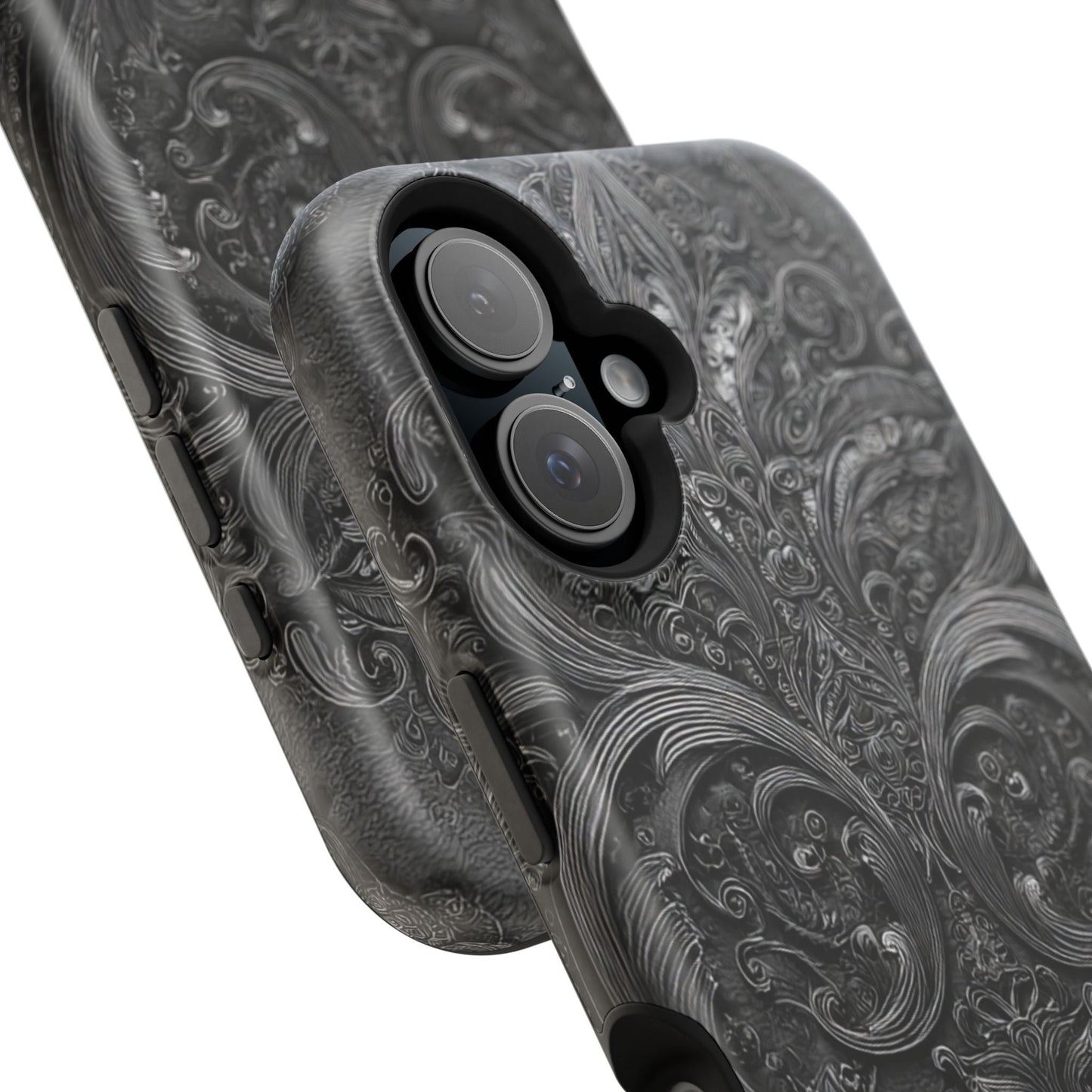 Phone Cases - Elegant Vintage Black Lace Design Printify