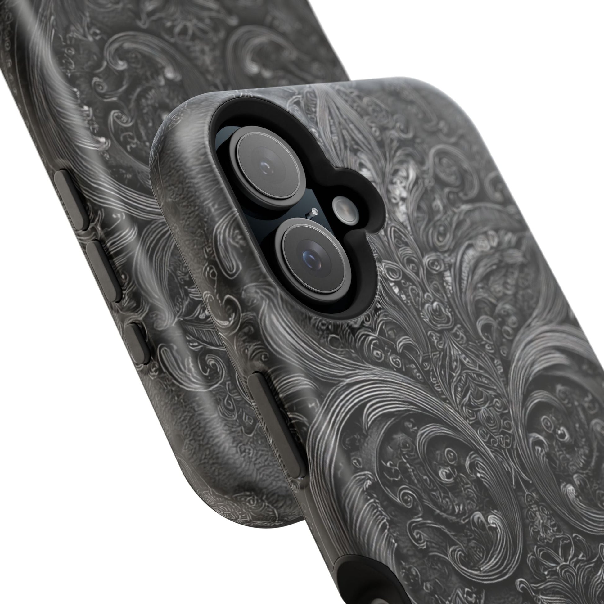 Phone Cases - Elegant Vintage Black Lace Design Printify