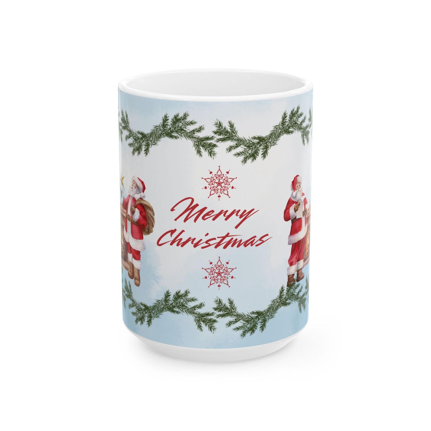 Merry Christmas Ceramic Mug, Holiday Gift, Festive Coffee Cup, Christmas Decor, Seasonal Beverageware