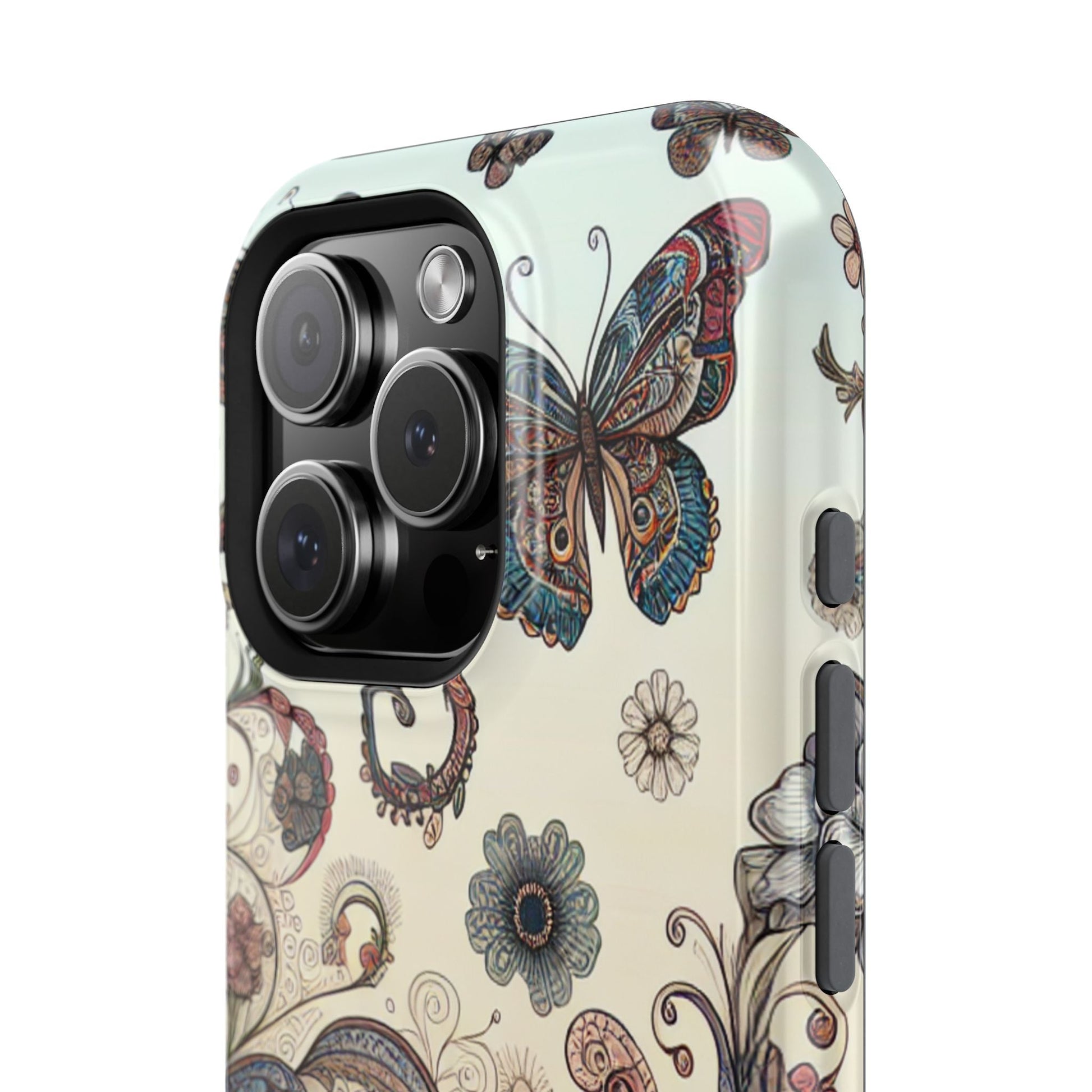 Phone Cases Whimsical Butterflies and Sunflowers Design Printify