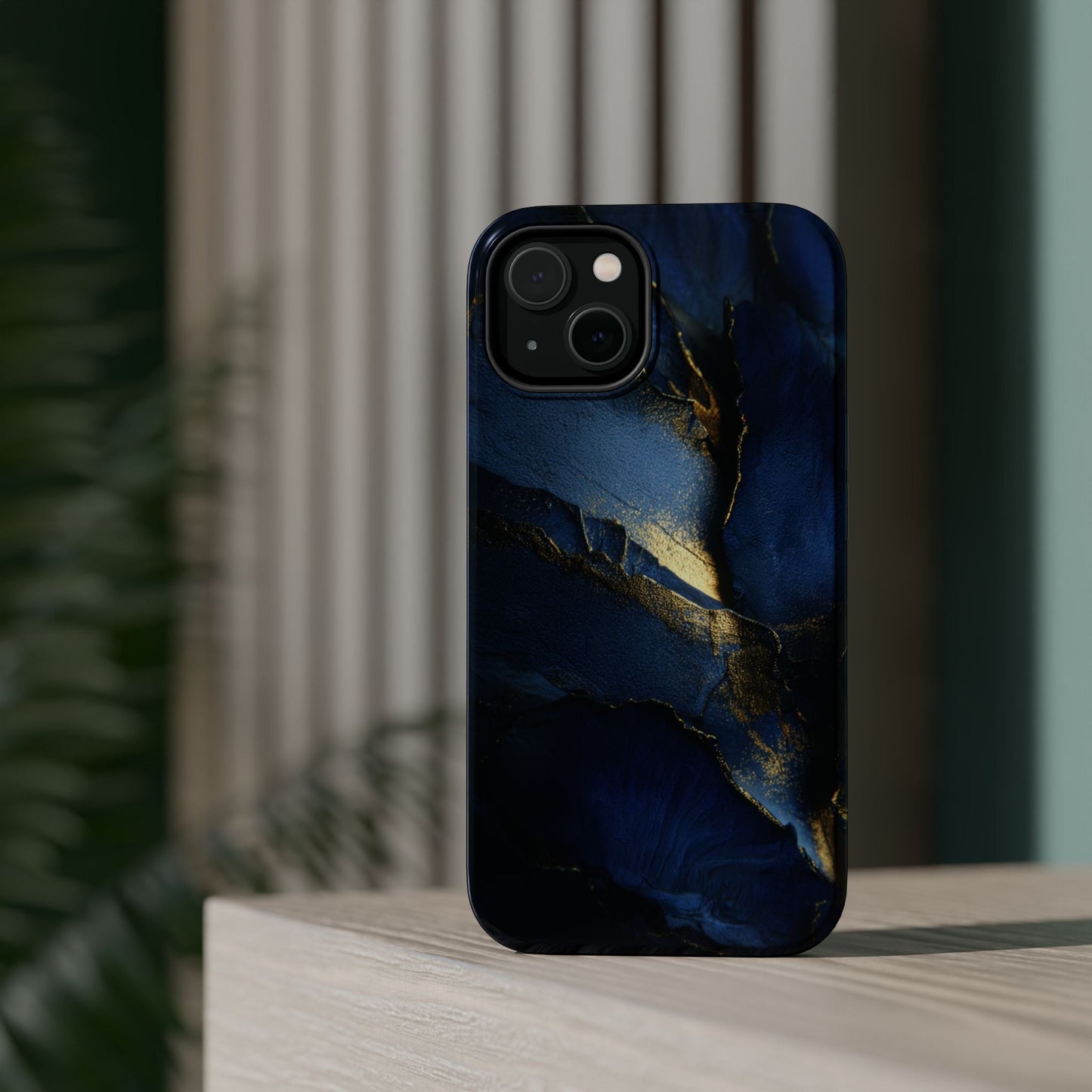 Phone Case - Blue and Gold 8k HD Design - Magnetic Tough Cases Printify