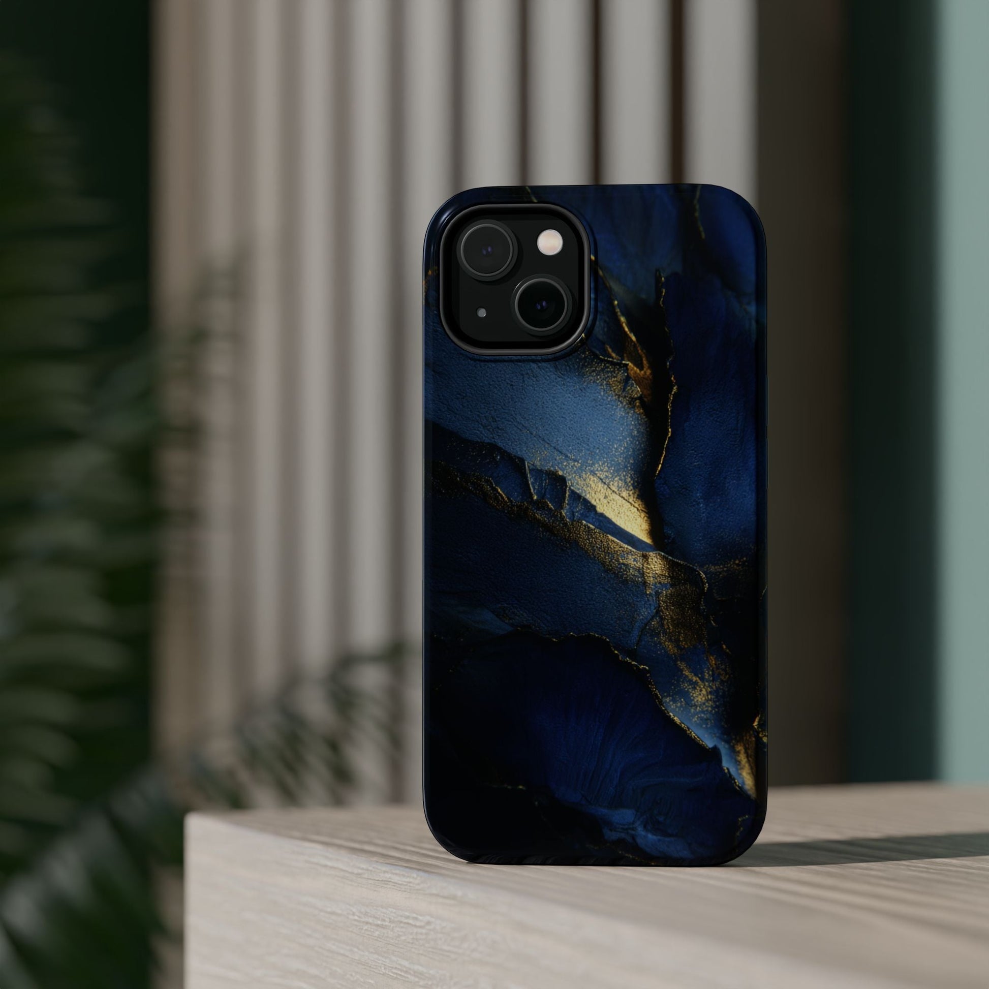 Phone Case - Blue and Gold 8k HD Design - Magnetic Tough Cases Printify
