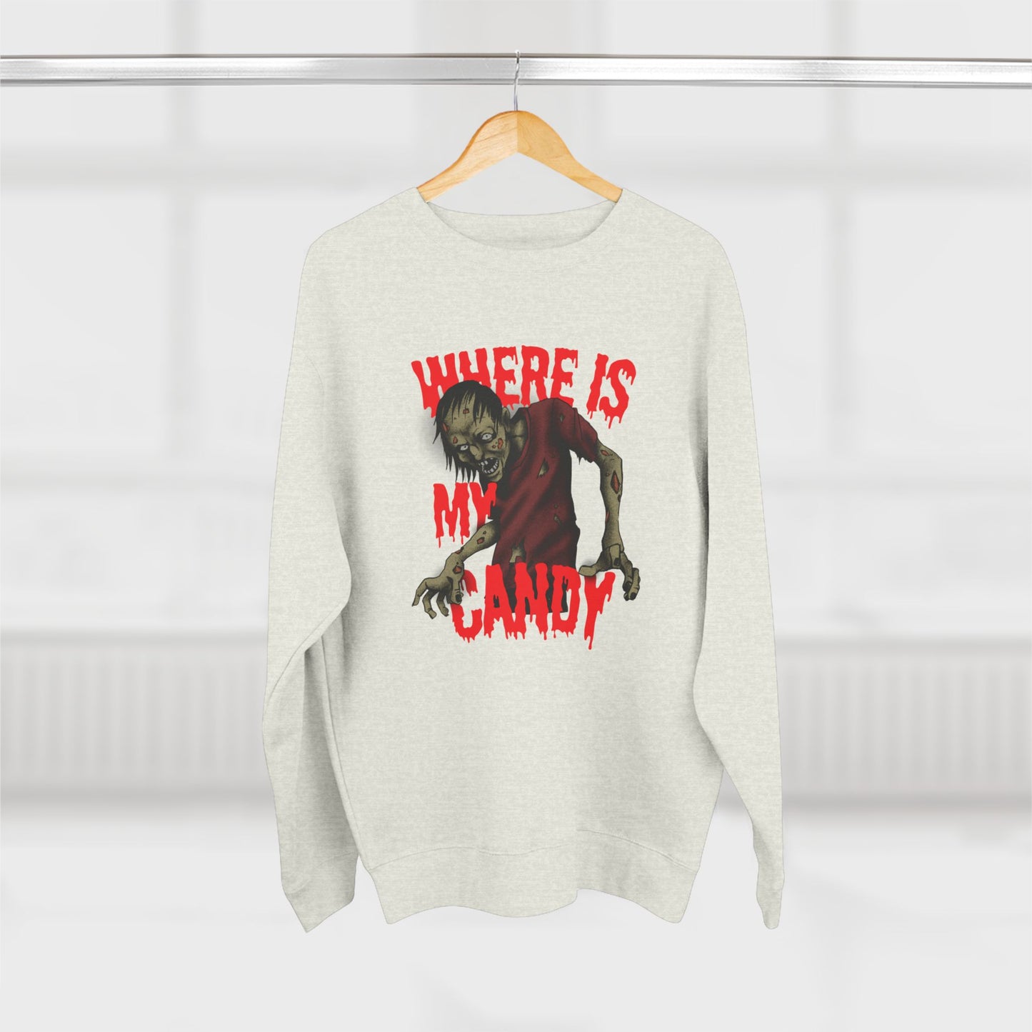 Spooky Halloween Crewneck Sweatshirt with Zombie Design | Unisex Graphic Sweater | Where Is My Candy | Fall Fashion, Halloween Gift, [...]
