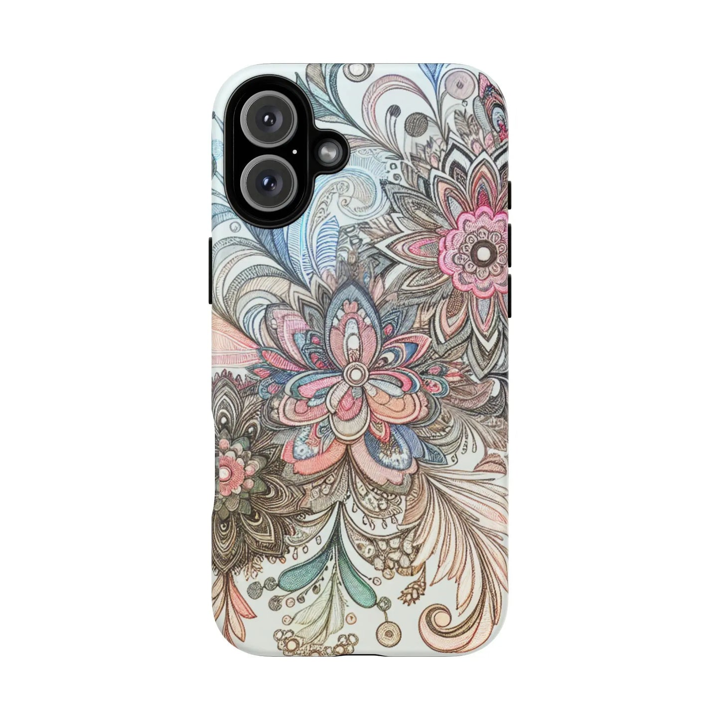Floral Phone Case, Tough Cases, Protective mobile cover for flower lovers, Gift for her, Stylish phone accessory, Unique floral [...] Printify