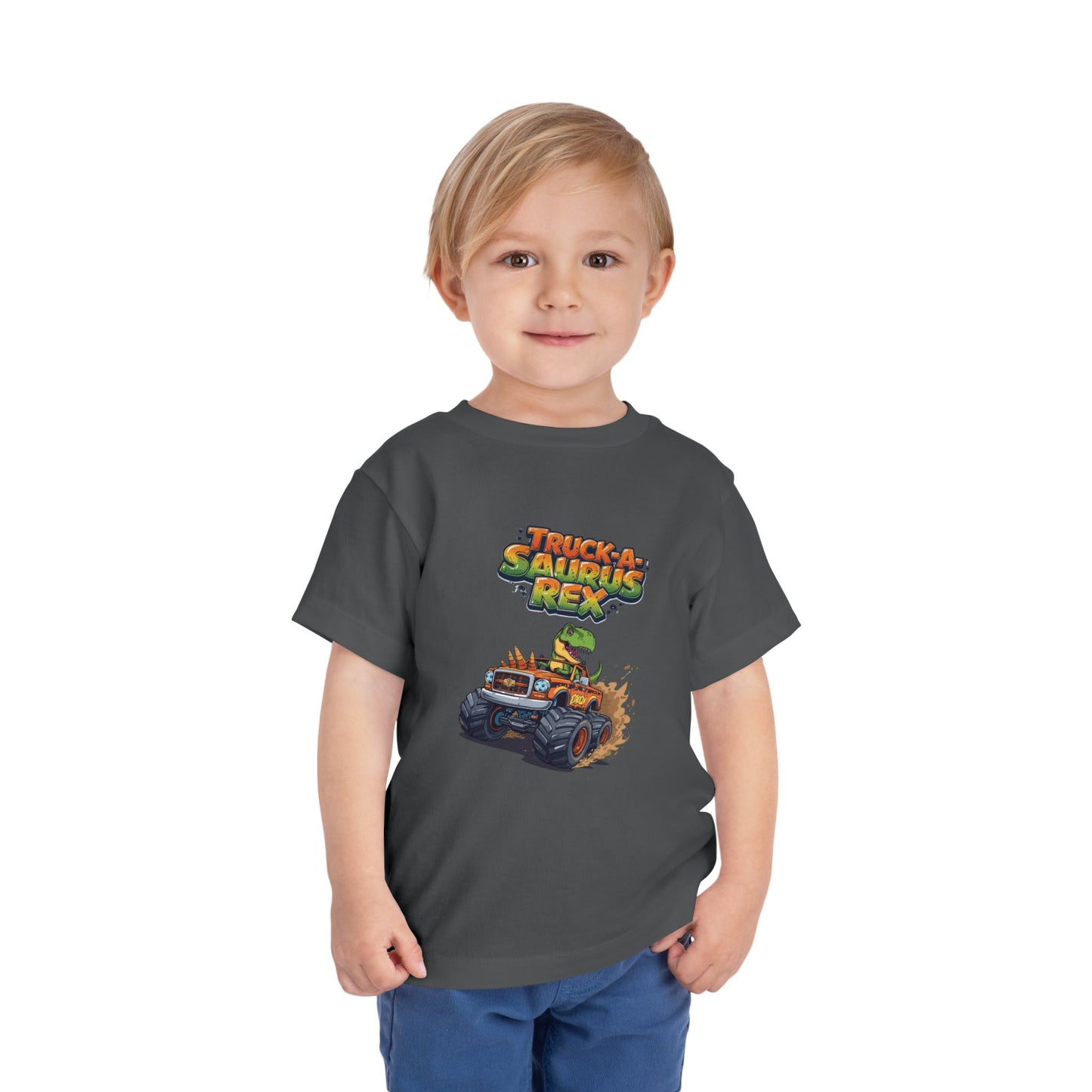 Truck-a-Saurus Rex Kids Tee | Fun Dinosaur T-Shirt, Toddler Gift, Birthday Outfit, Playtime, Summer Wear, Dino Lover Shirt