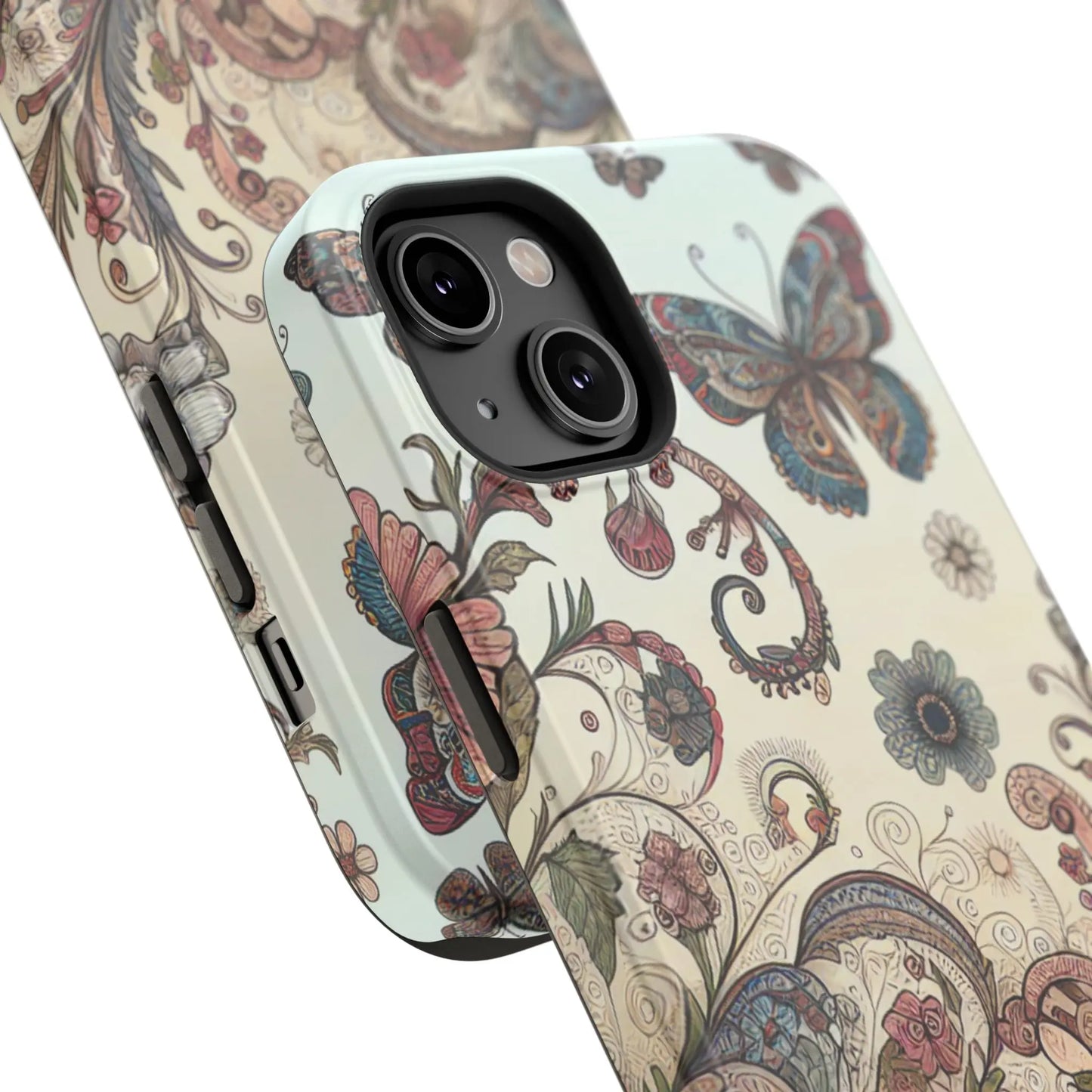 Phone Cases Whimsical Butterflies and Sunflowers Design Printify