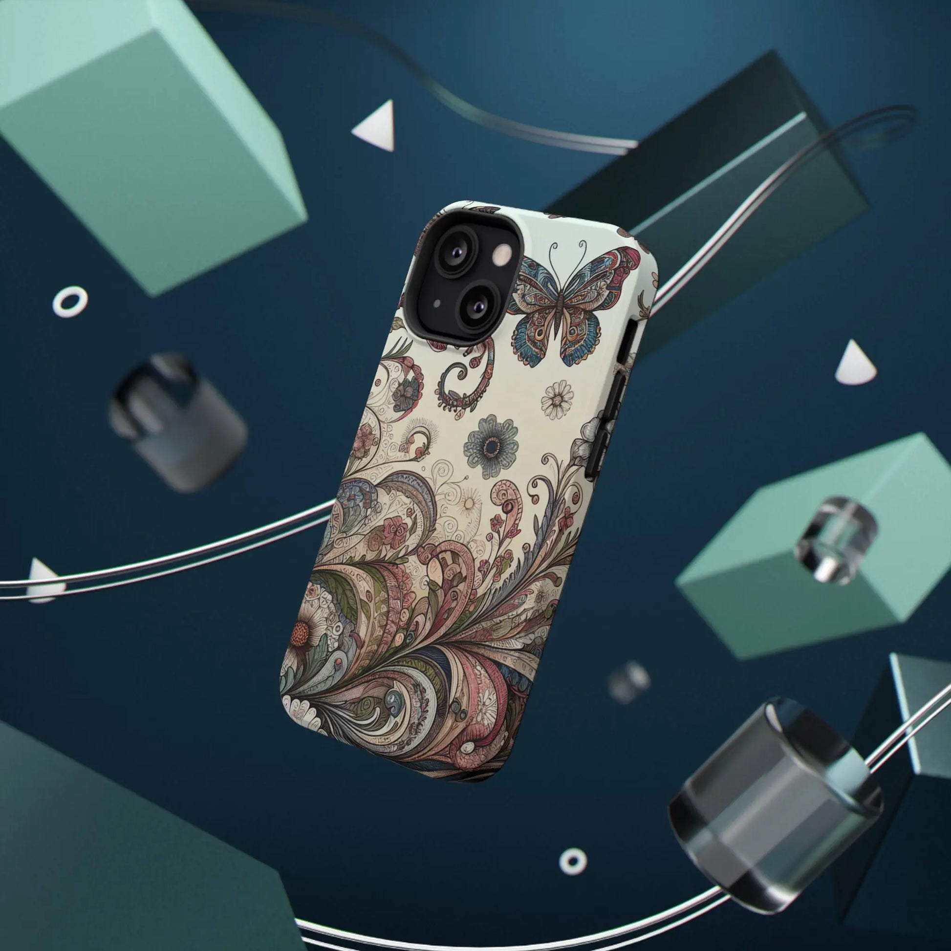 Phone Cases Whimsical Butterflies and Sunflowers Design Printify