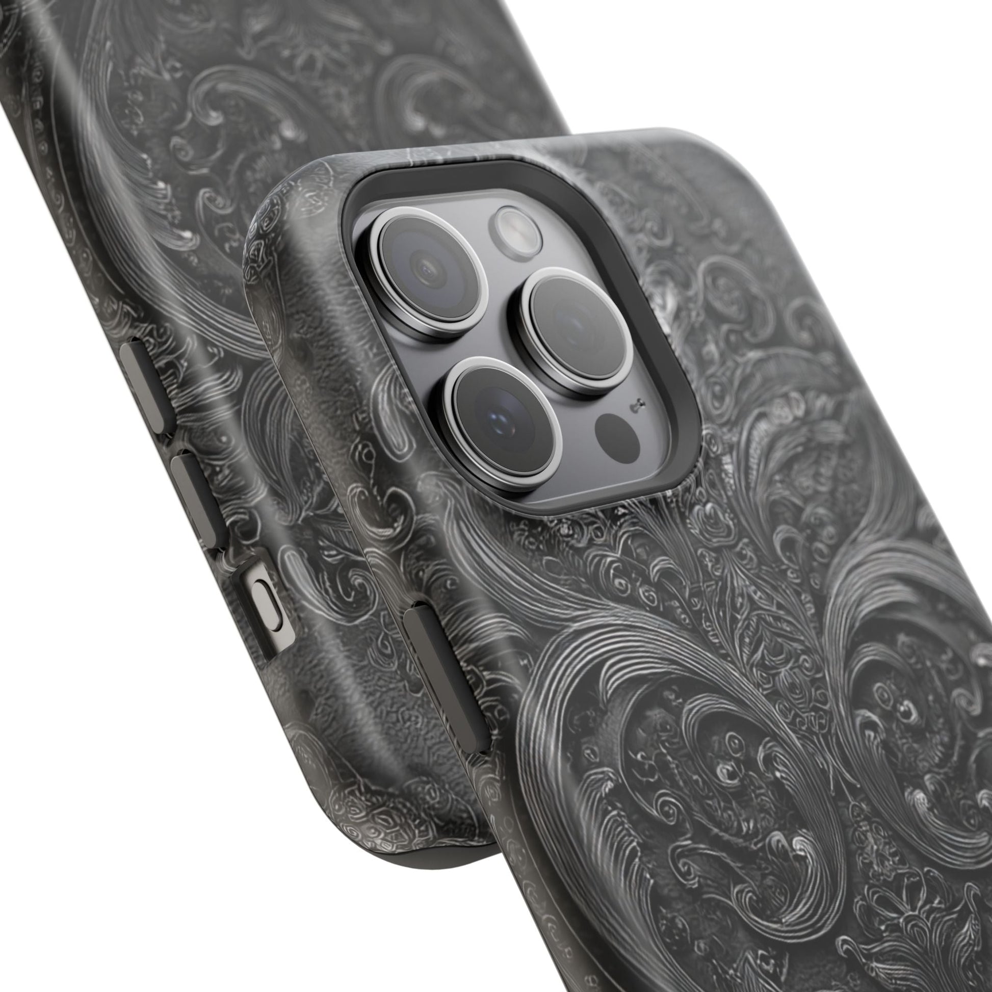 Phone Cases - Elegant Vintage Black Lace Design Printify