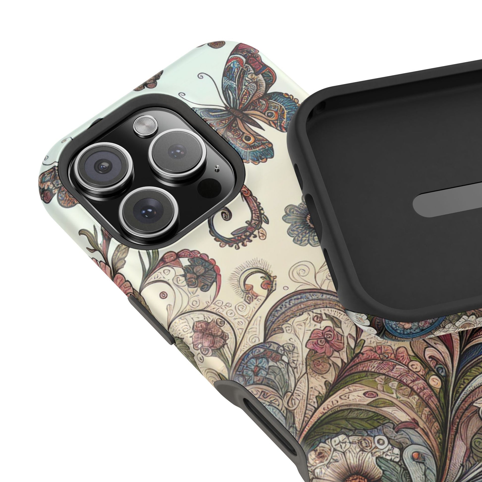 Phone Cases Whimsical Butterflies and Sunflowers Design Printify