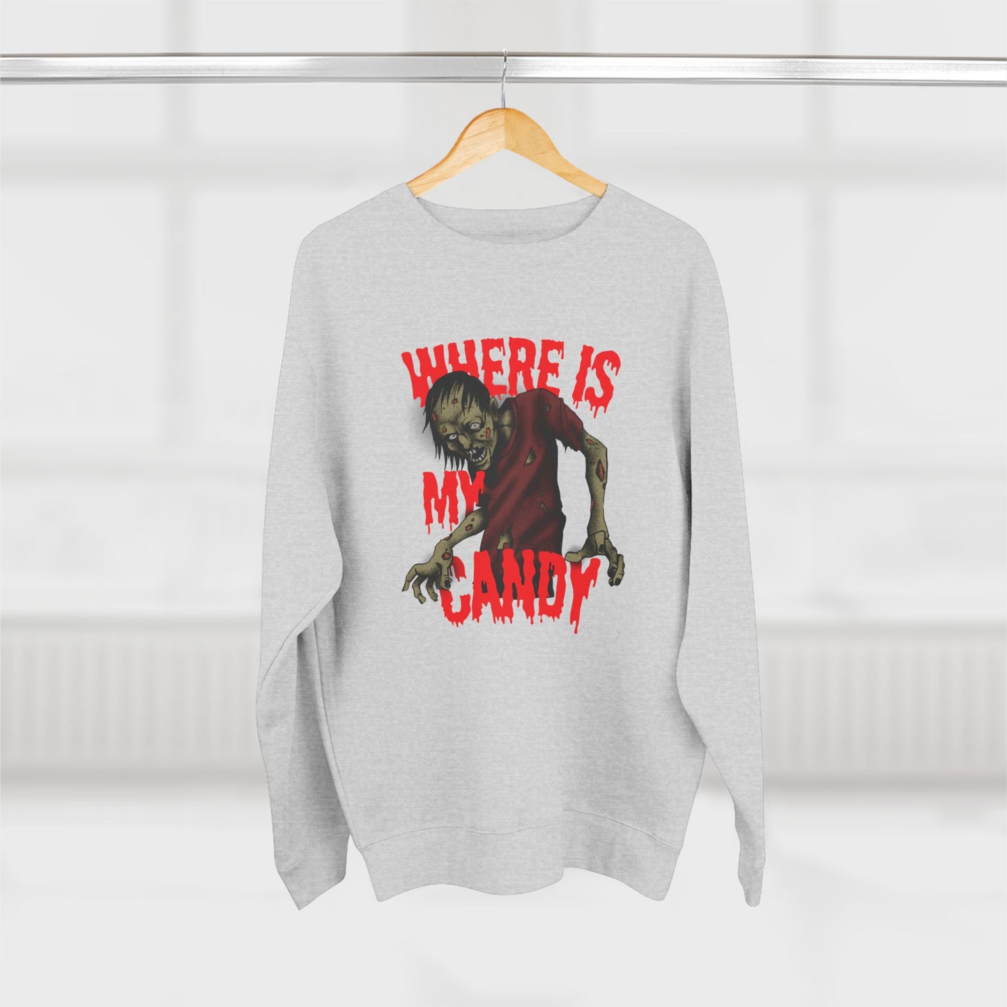 Spooky Halloween Crewneck Sweatshirt with Zombie Design | Unisex Graphic Sweater | Where Is My Candy | Fall Fashion, Halloween Gift, [...]