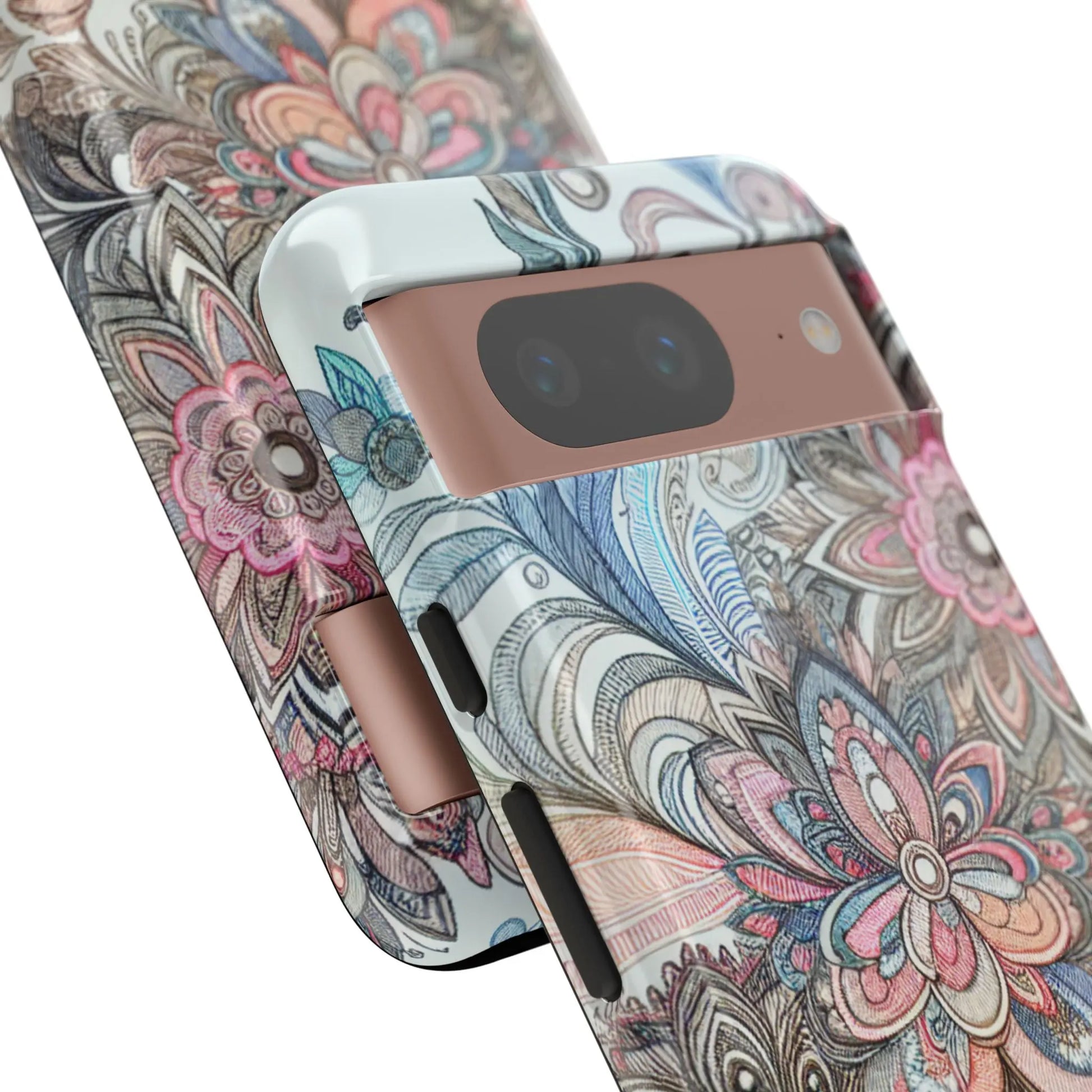 Floral Phone Case, Tough Cases, Protective mobile cover for flower lovers, Gift for her, Stylish phone accessory, Unique floral [...] Printify