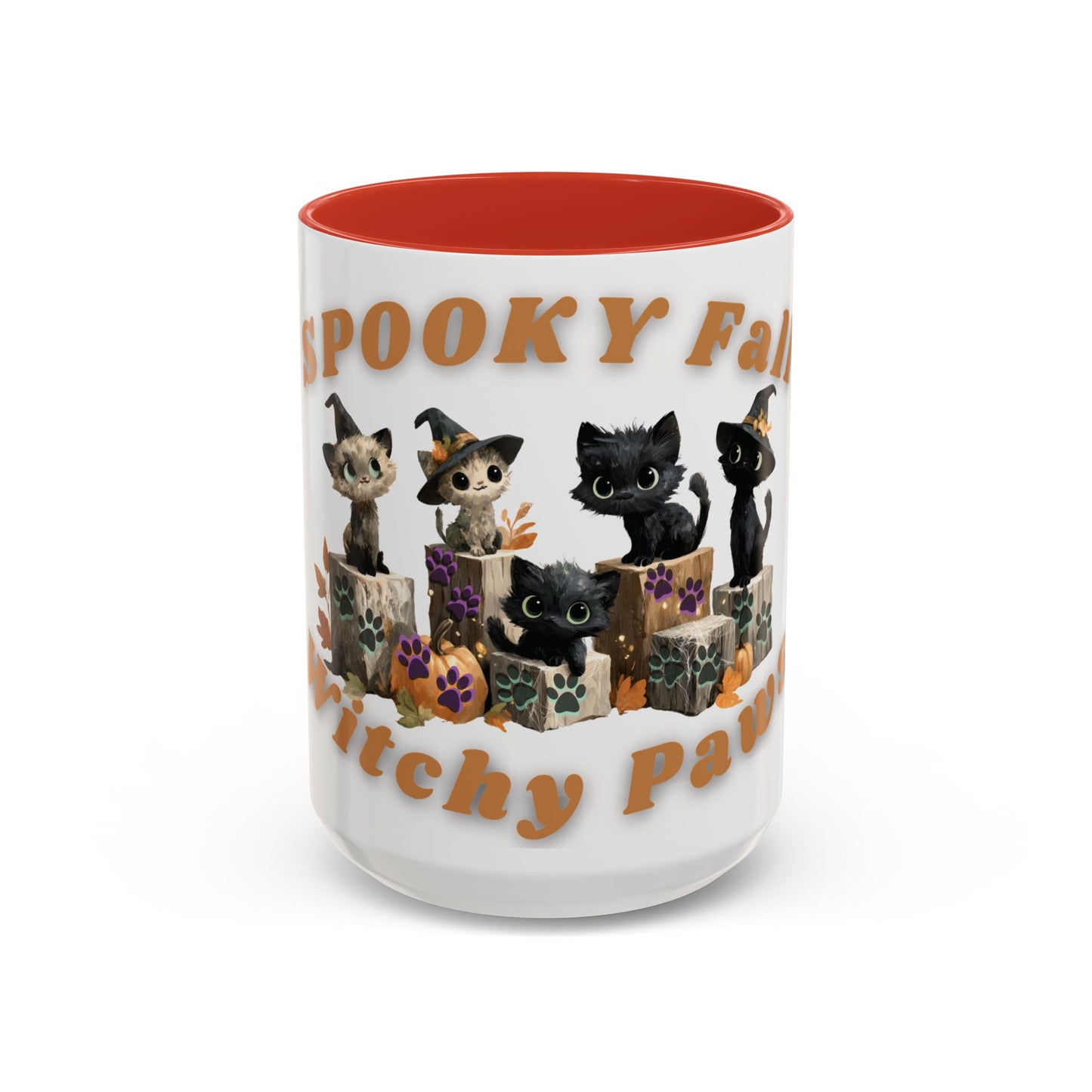 Spooky Black Cat Coffee Mug, Halloween Mug, Fall Decor, Cat Lover Gift, Witchy Paws, Seasonal Mugs
