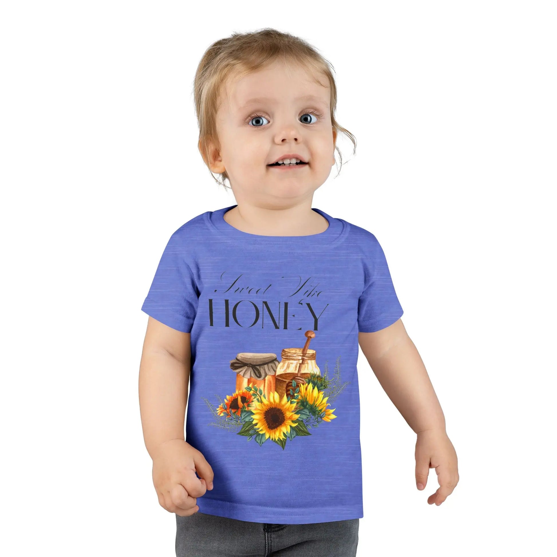 Sweet Like Honey Toddler T-Shirt, Cute Kids Apparel, Gift for Birthdays, Summer Outings, Family Gatherings, Playtime Printify