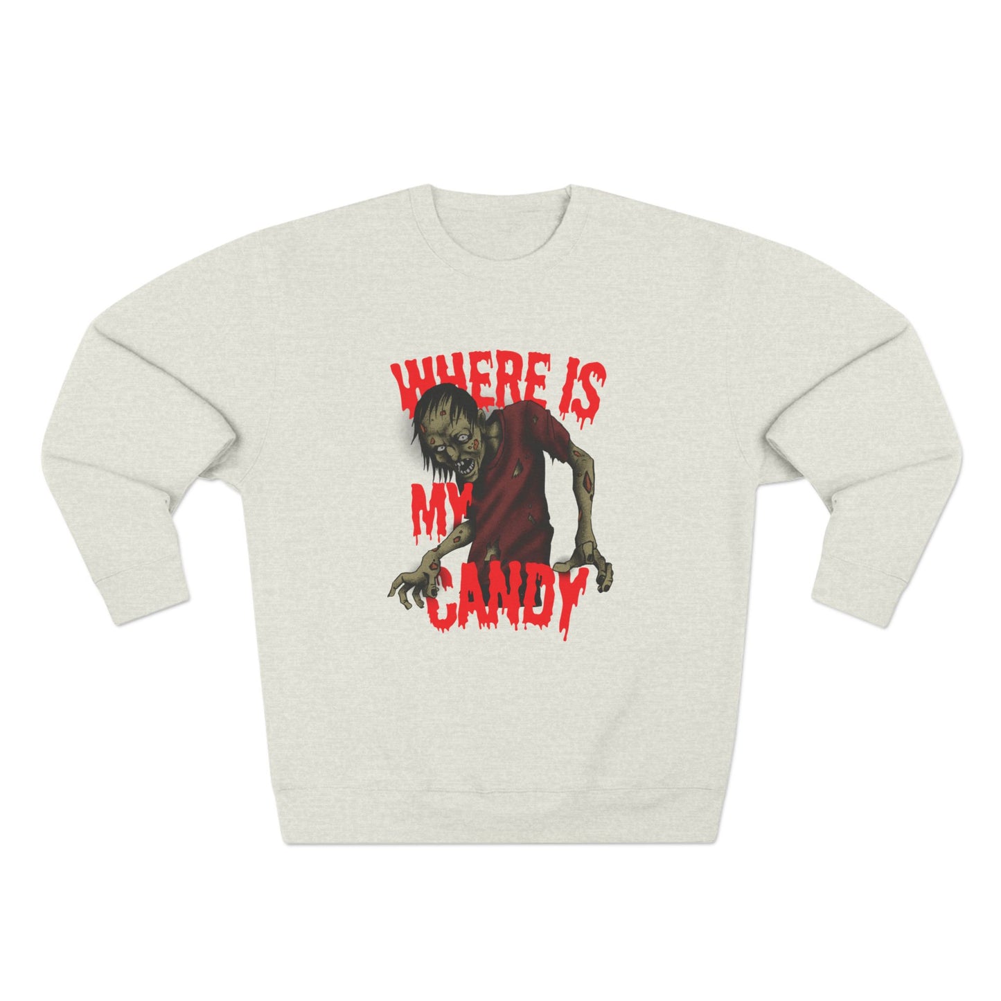 Spooky Halloween Crewneck Sweatshirt with Zombie Design | Unisex Graphic Sweater | Where Is My Candy | Fall Fashion, Halloween Gift, [...]