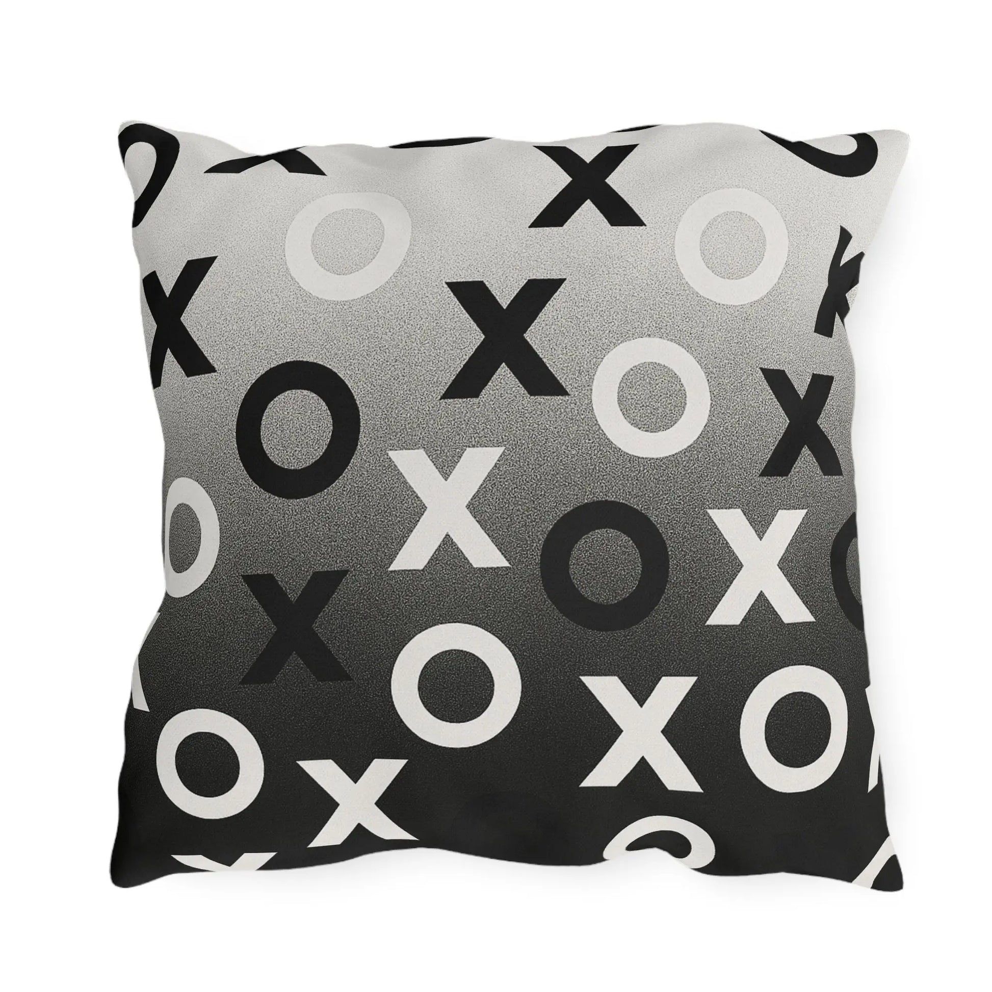 Modern Outdoor Pillows, Cozy Patio Decor, Minimalist XO Design Throw Cushions, Garden Accessories, Outdoor Living Essentials, Stylish Home Decor Printify