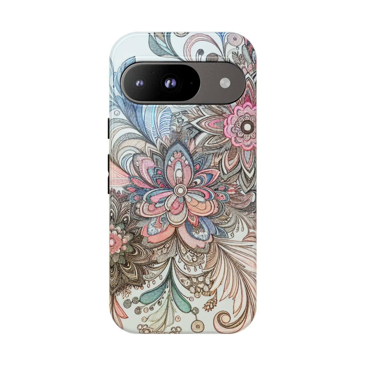 Floral Phone Case, Tough Cases, Protective mobile cover for flower lovers, Gift for her, Stylish phone accessory, Unique floral [...] Printify