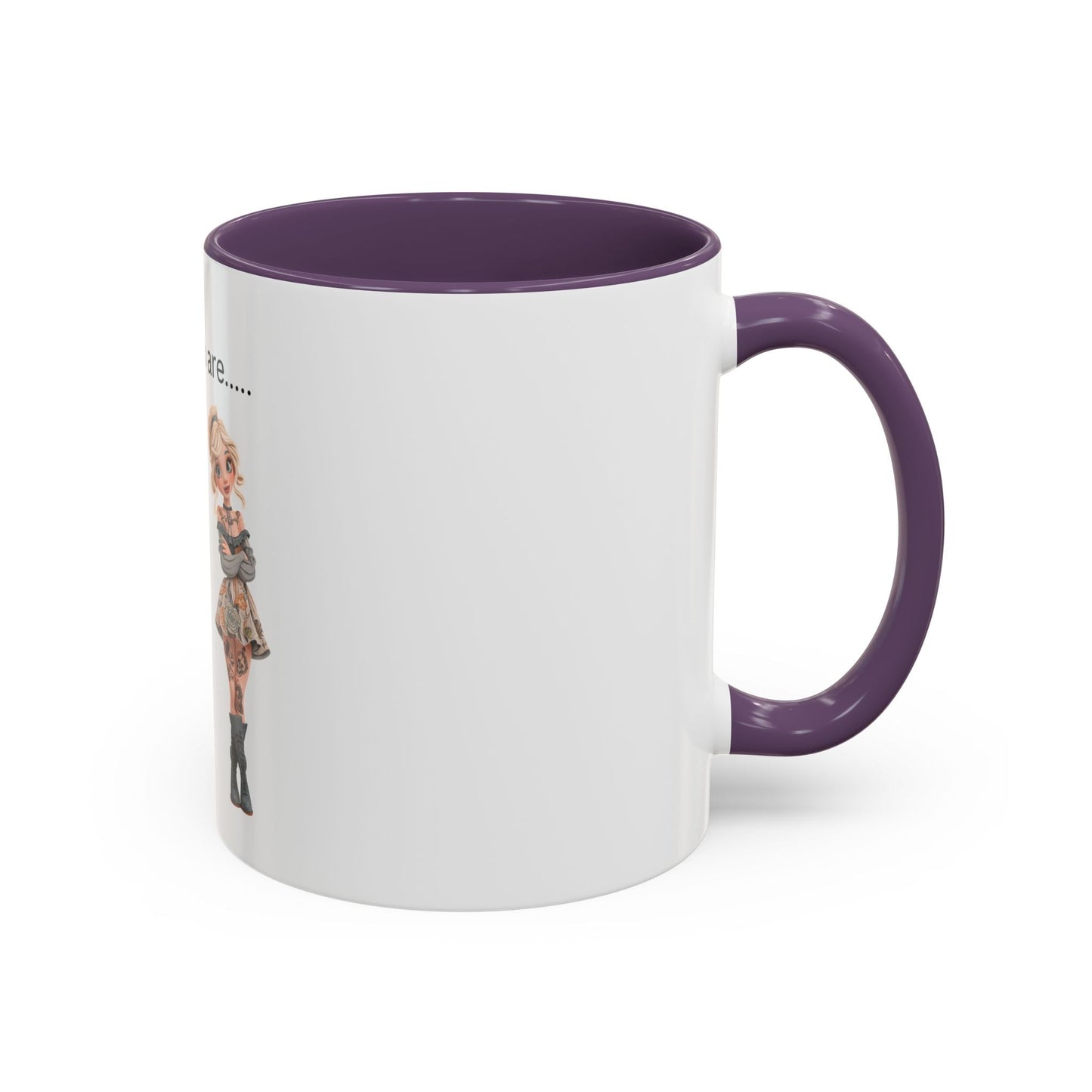 Funny IDGAF Mug, Sarcastic Coffee Cup, Design on (Front) Novelty Gift for Friends, Coworkers, 11oz, 15oz Printify