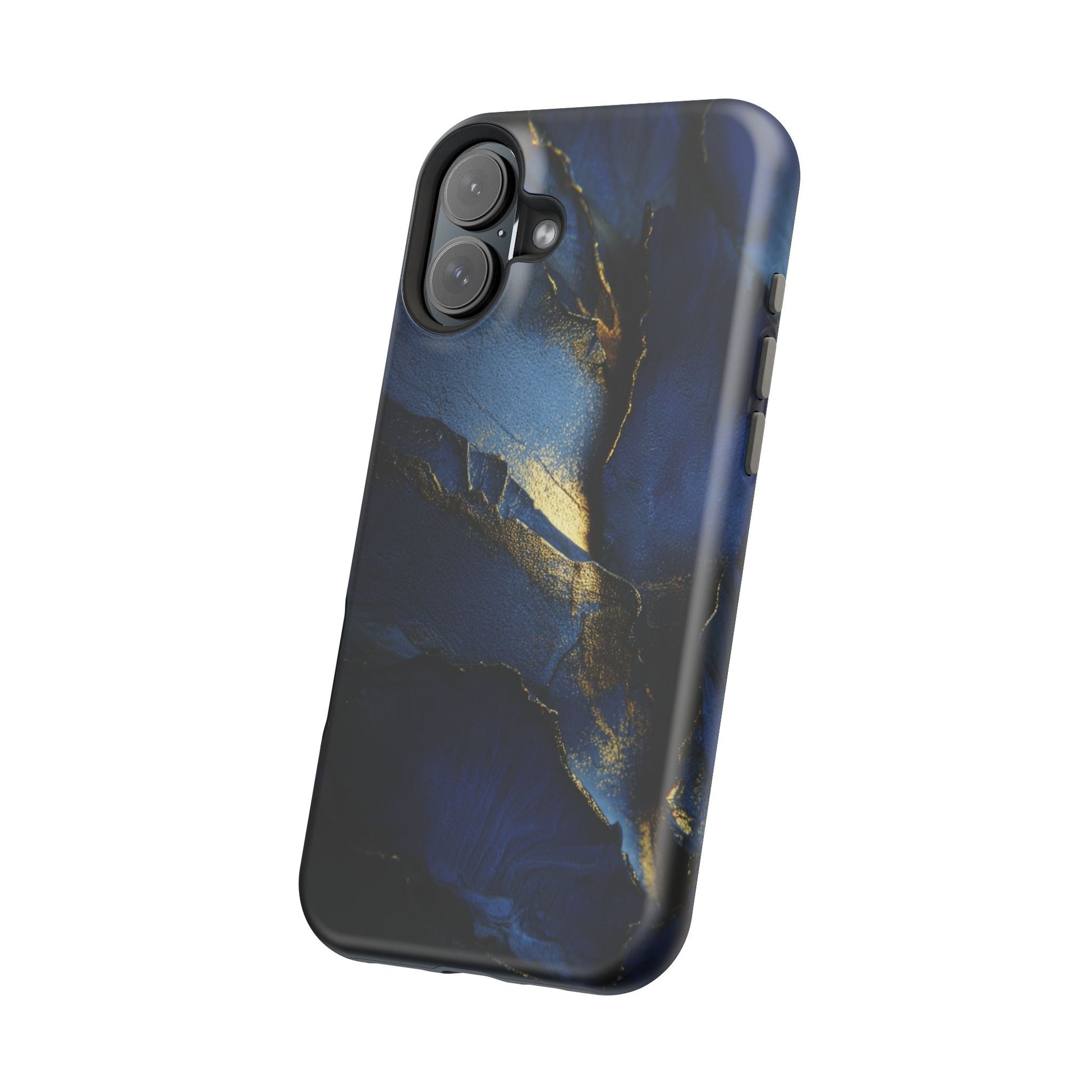 Phone Case - Blue and Gold 8k HD Design - Magnetic Tough Cases Printify