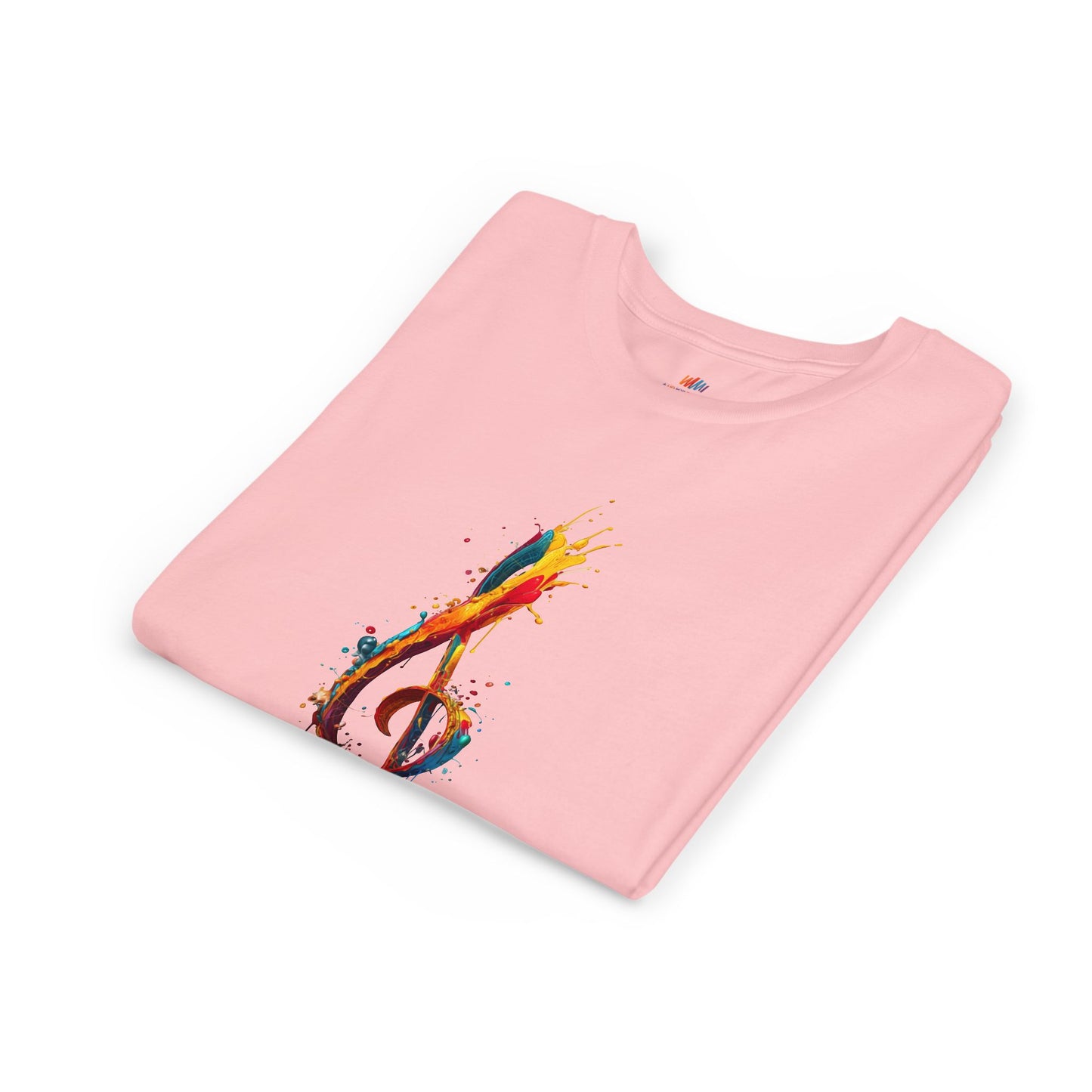 Youth Music Note Tee, Colorful Treble Clef Shirt, Kids Musical Gift, Summer Fun Top, Music Lover T-Shirt