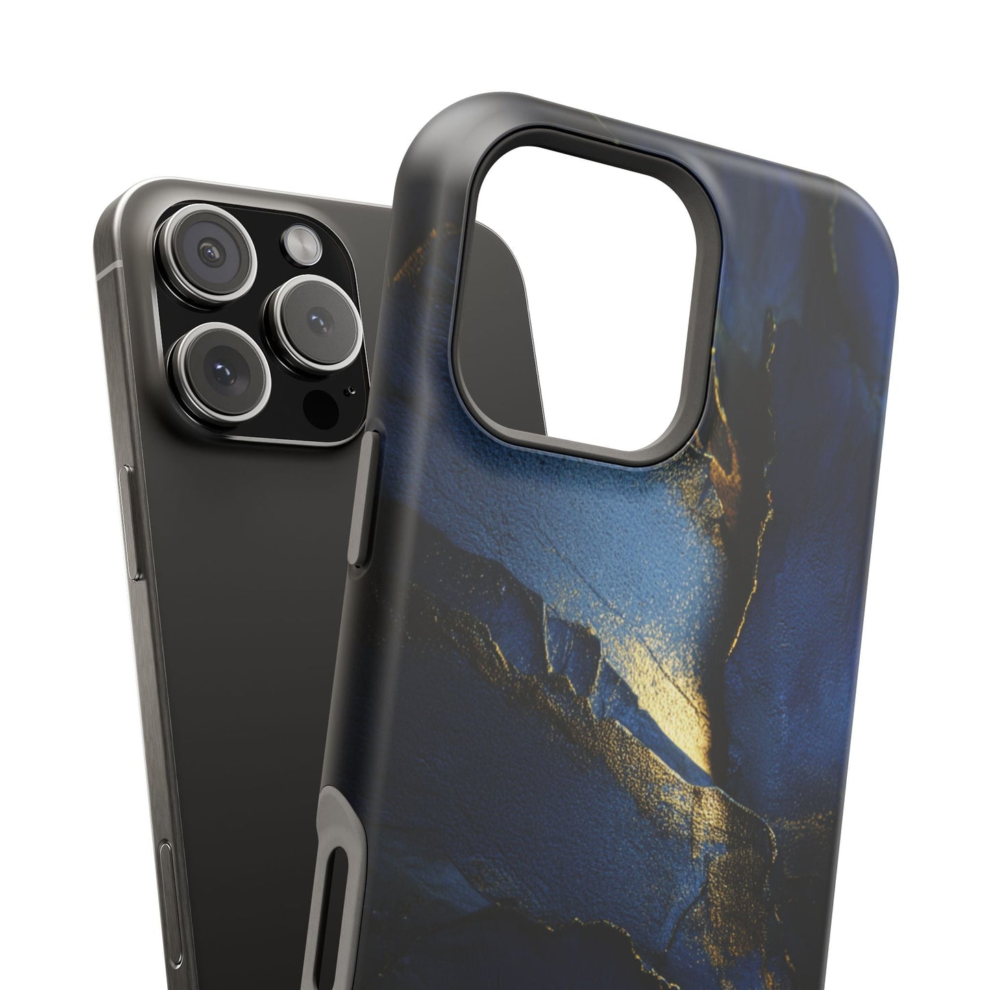 Phone Case - Blue and Gold 8k HD Design - Magnetic Tough Cases Printify
