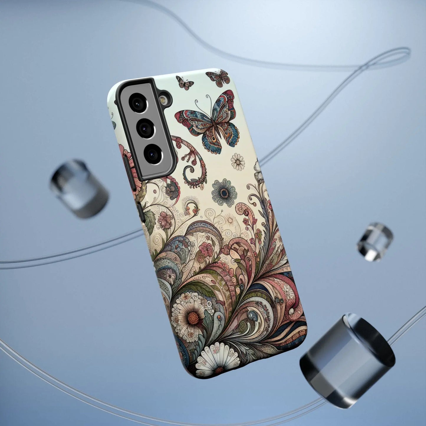 Phone Cases Whimsical Butterflies and Sunflowers Design Printify