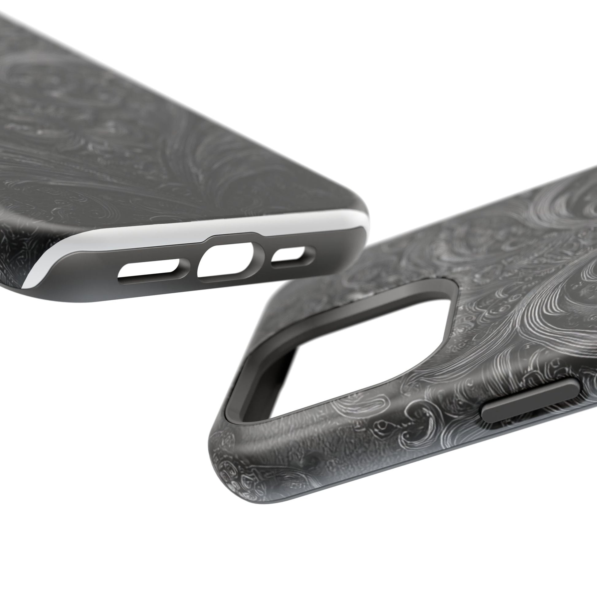 Phone Cases - Elegant Vintage Black Lace Design Printify