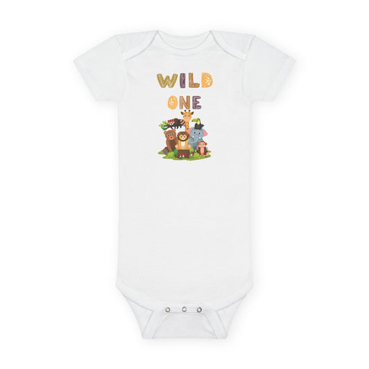 Wild One Baby Onesie® | Cute Animal Baby Bodysuit, Baby Shower Gift, First Birthday Outfit, Unisex Infant Clothing, Nature Lover Babywear
