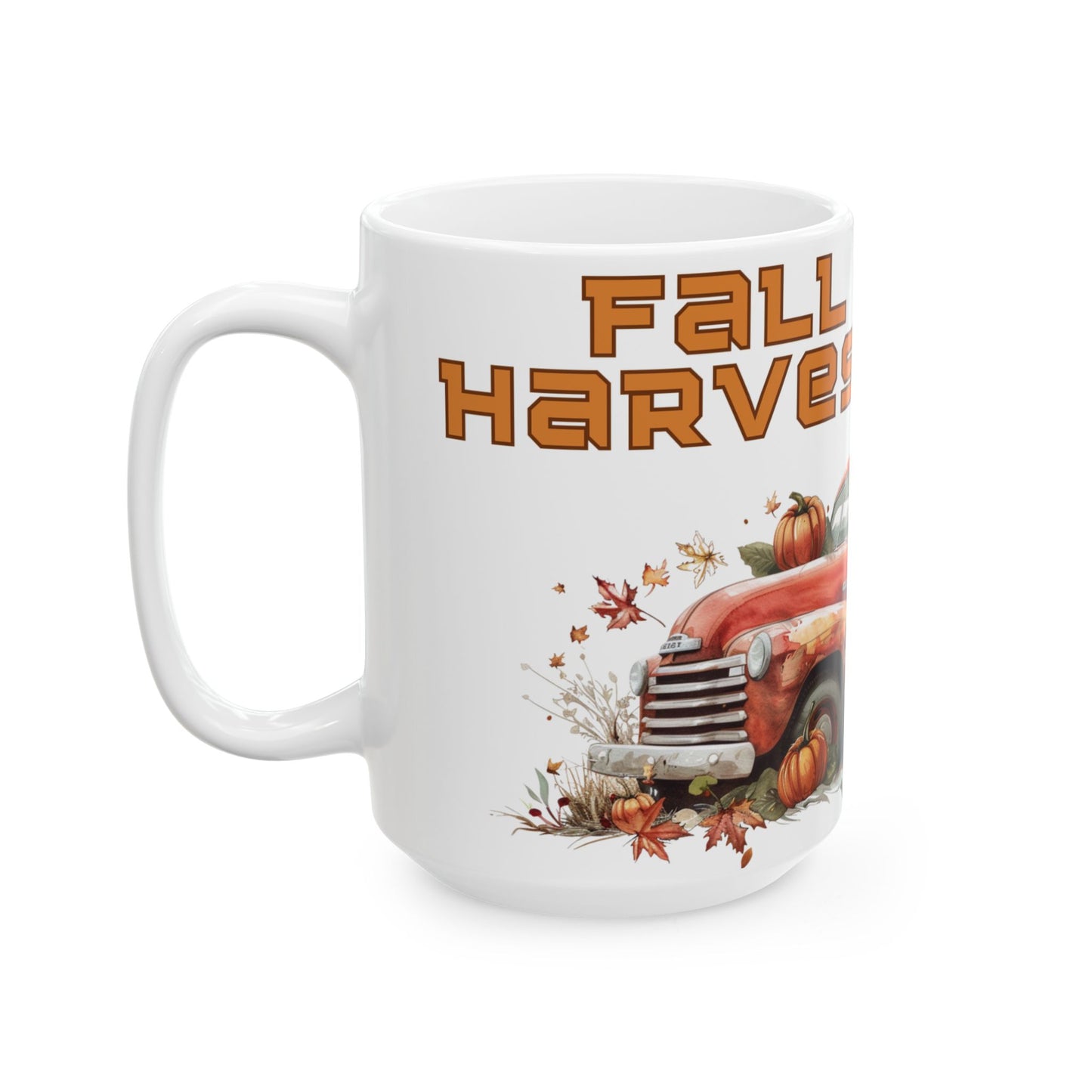 Autumn Harvest Ceramic Mug | Rustic Fall Coffee Cup | Thanksgiving Gift, Pumpkin Decor, Cozy Vibes, Harvest Season