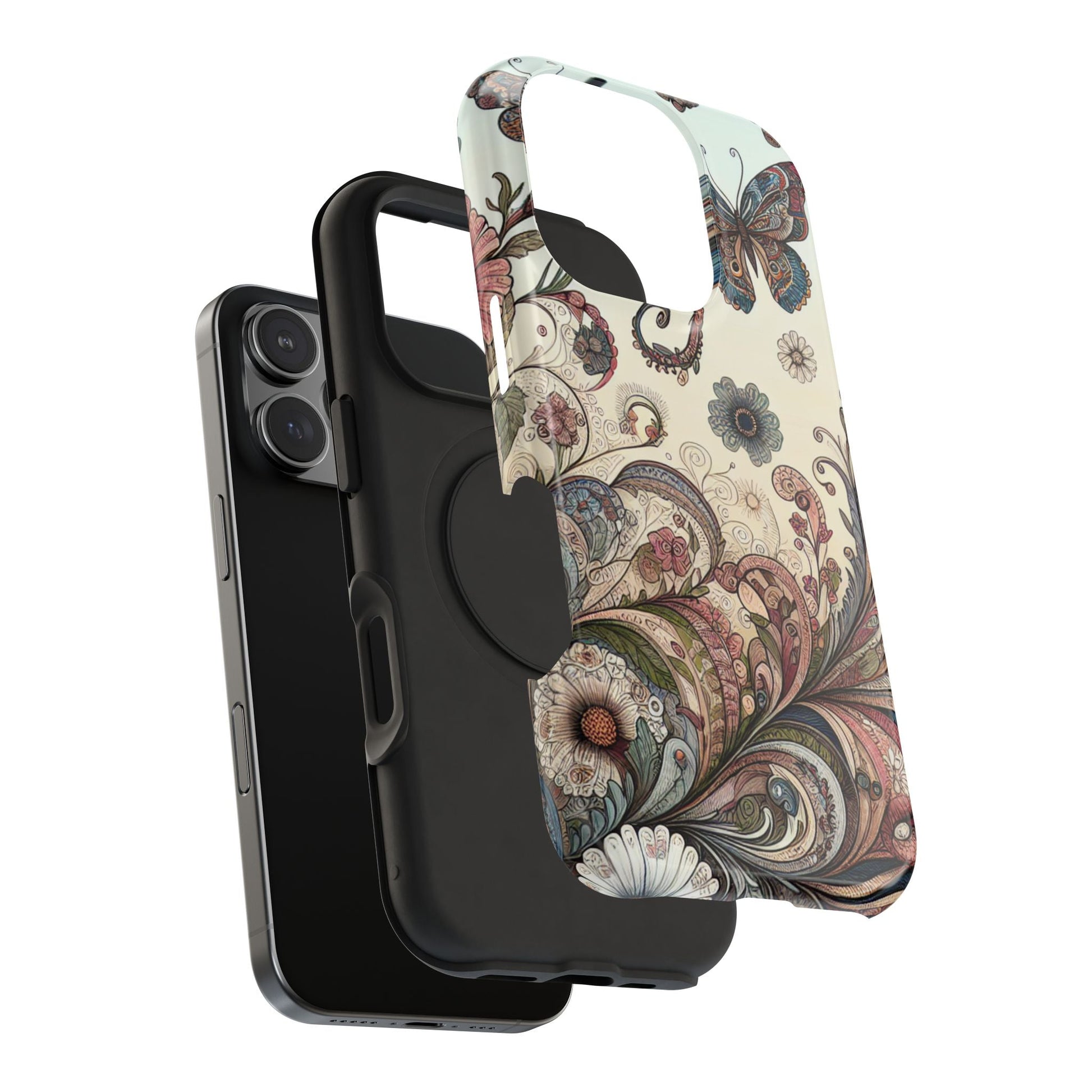 Phone Cases Whimsical Butterflies and Sunflowers Design Printify