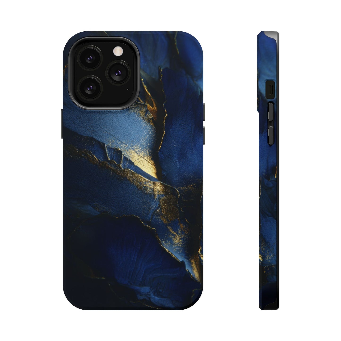 Phone Case - Blue and Gold 8k HD Design - Magnetic Tough Cases Printify
