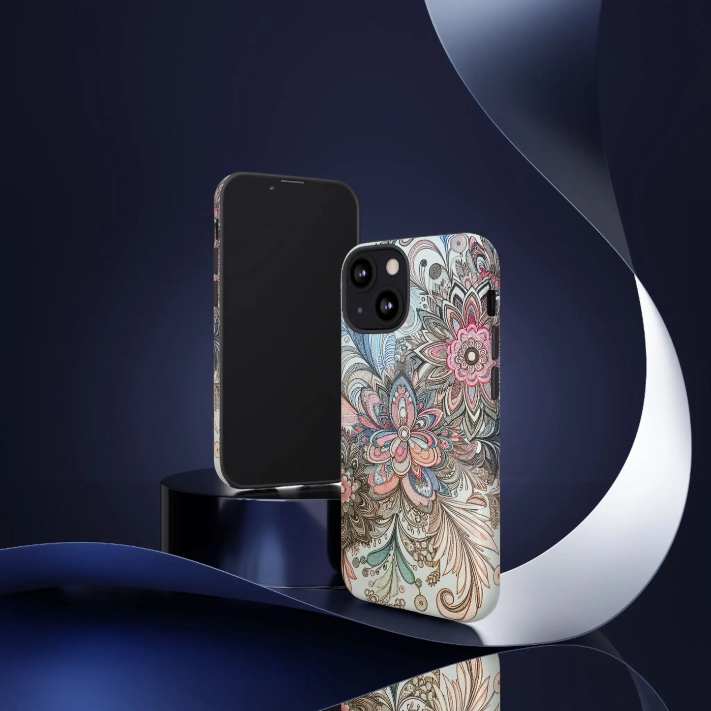 Floral Phone Case, Tough Cases, Protective mobile cover for flower lovers, Gift for her, Stylish phone accessory, Unique floral [...] Printify
