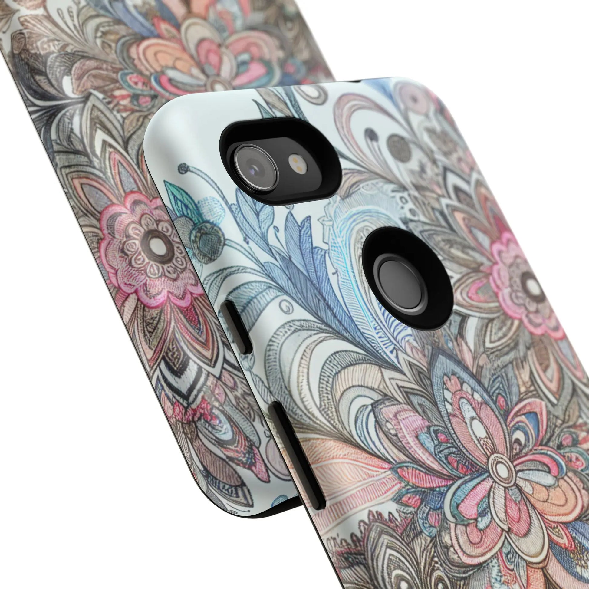 Floral Phone Case, Tough Cases, Protective mobile cover for flower lovers, Gift for her, Stylish phone accessory, Unique floral [...] Printify
