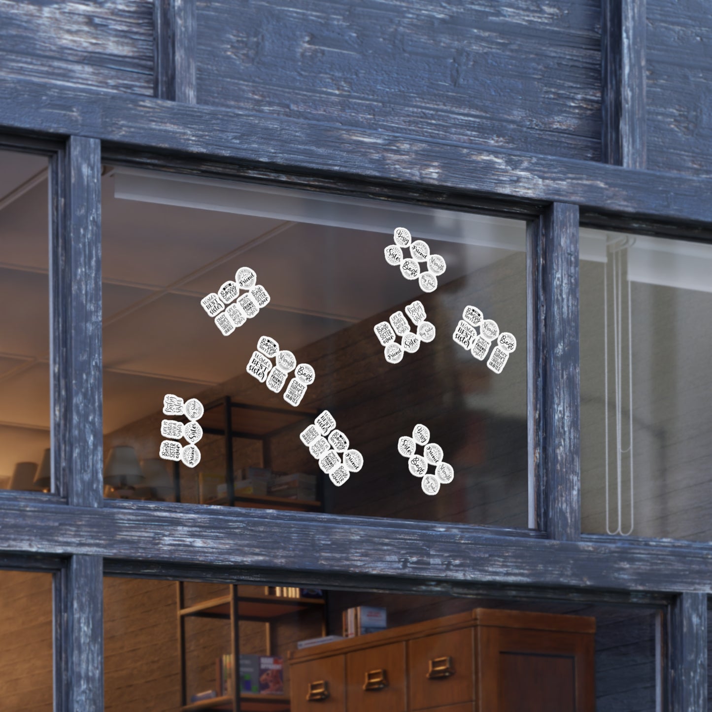 Sisterhood Sticker Bundle | 5 Sheets (125 Stickers) | White, Transparent or Holographic | Big Sister, Little Sis, Best Sister Gift