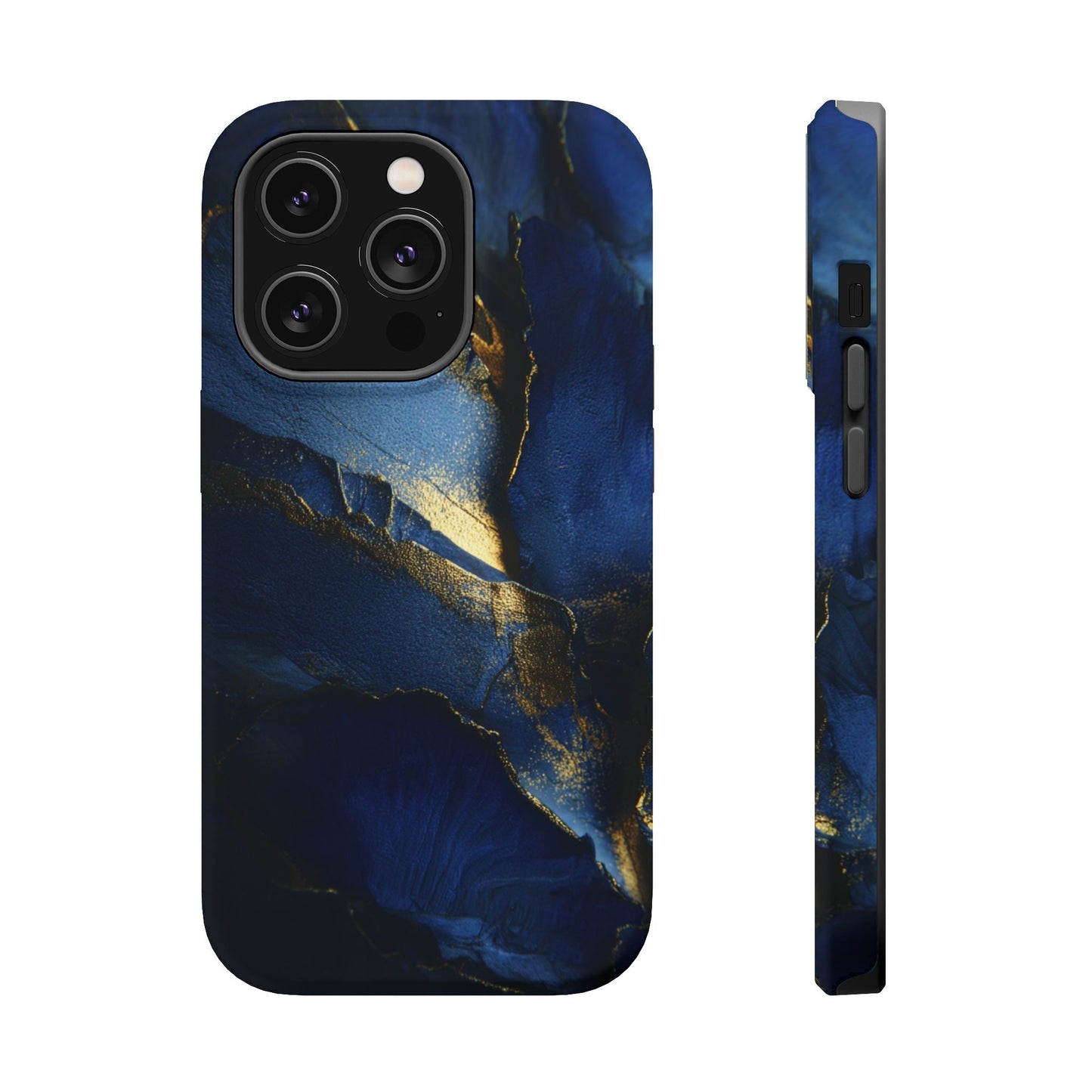 Phone Case - Blue and Gold 8k HD Design - Magnetic Tough Cases Printify